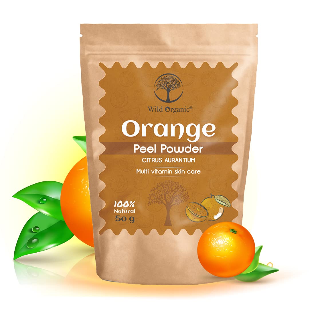 Organic Orange Peel Powder - 50g | 100% Natural, Vegan & Gluten-Free | Perfect for Baking, Smoothies & Skincare