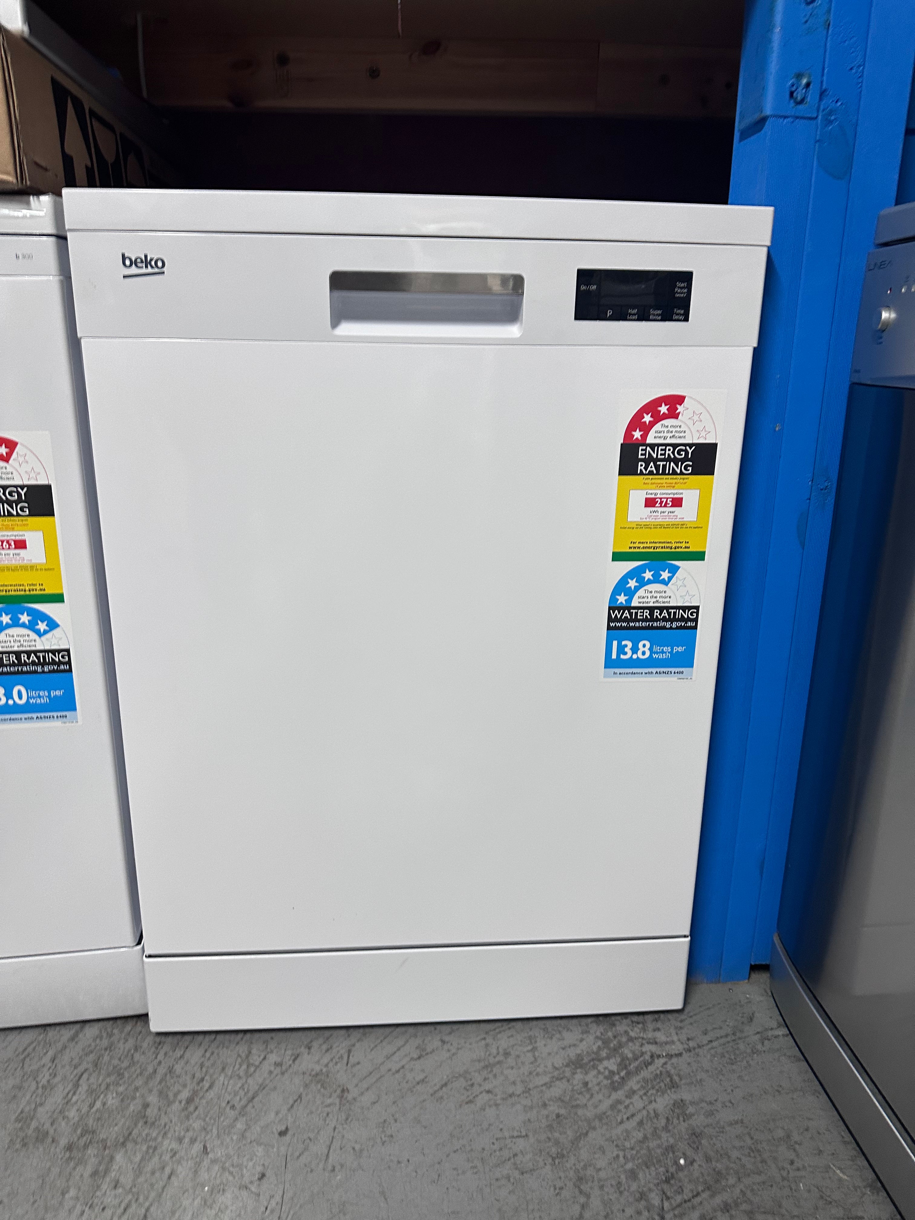 Beko BDF1410W 14 Place Setting Freestanding Dishwasher - Factory Second with Manufacturer Warranty | Perfect for Large Families & Open-Concept Kitchens