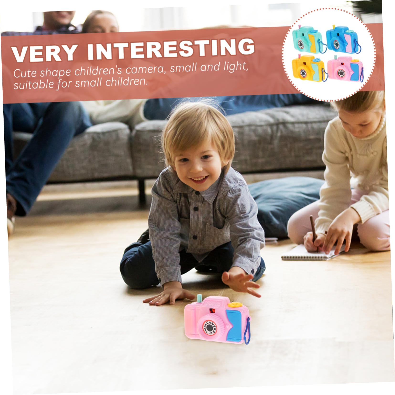 10-Piece Animal Camera Toy Set - Mini Cartoon Projection Video Cameras for Kids Birthday Party Favors & Fun Playtime Activities