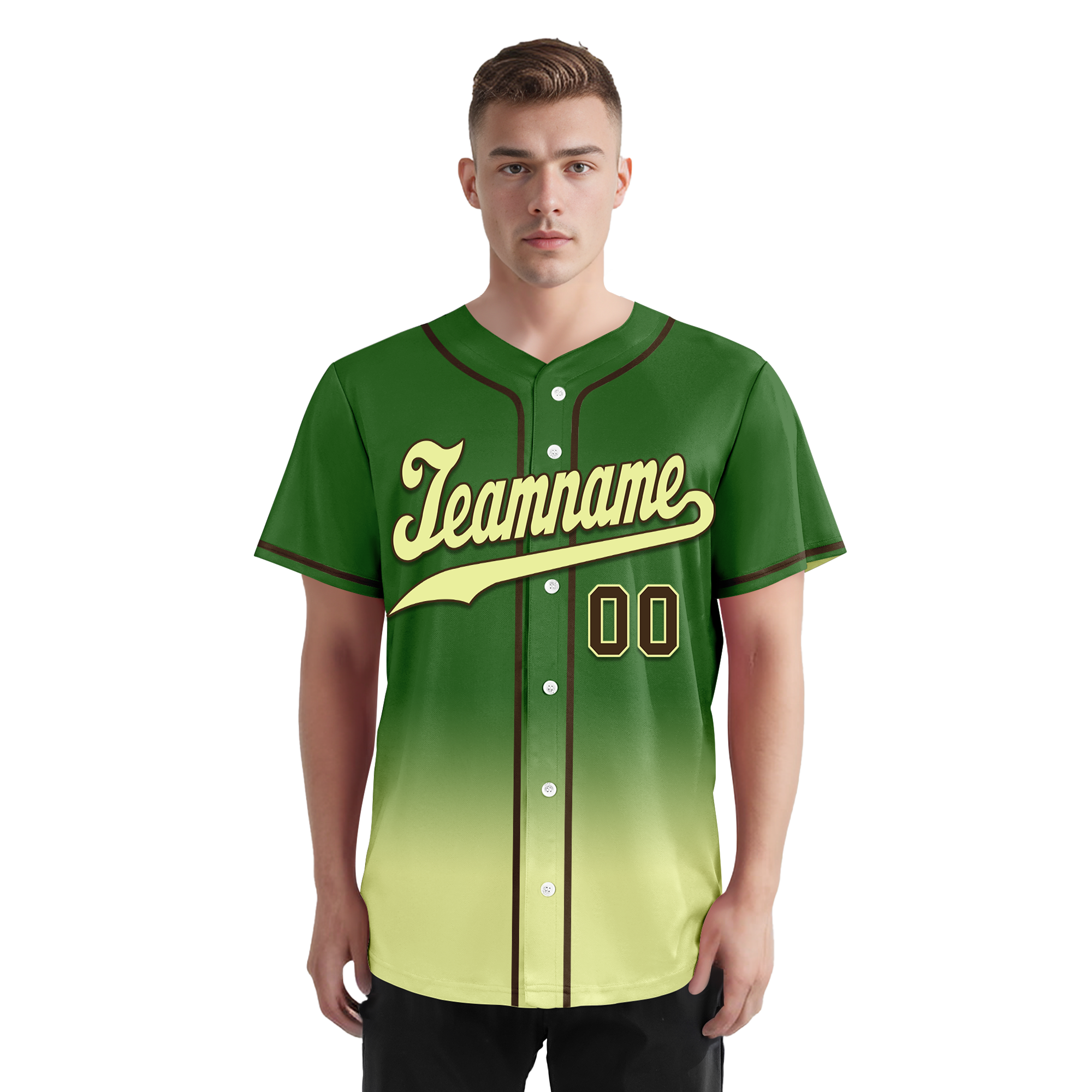 Custom Green Fade Personalized Authentic Baseball Jersey - BSBJ01 D0a70f7 - Perfect for Team Uniforms, Sports Events & Fan Merchandise