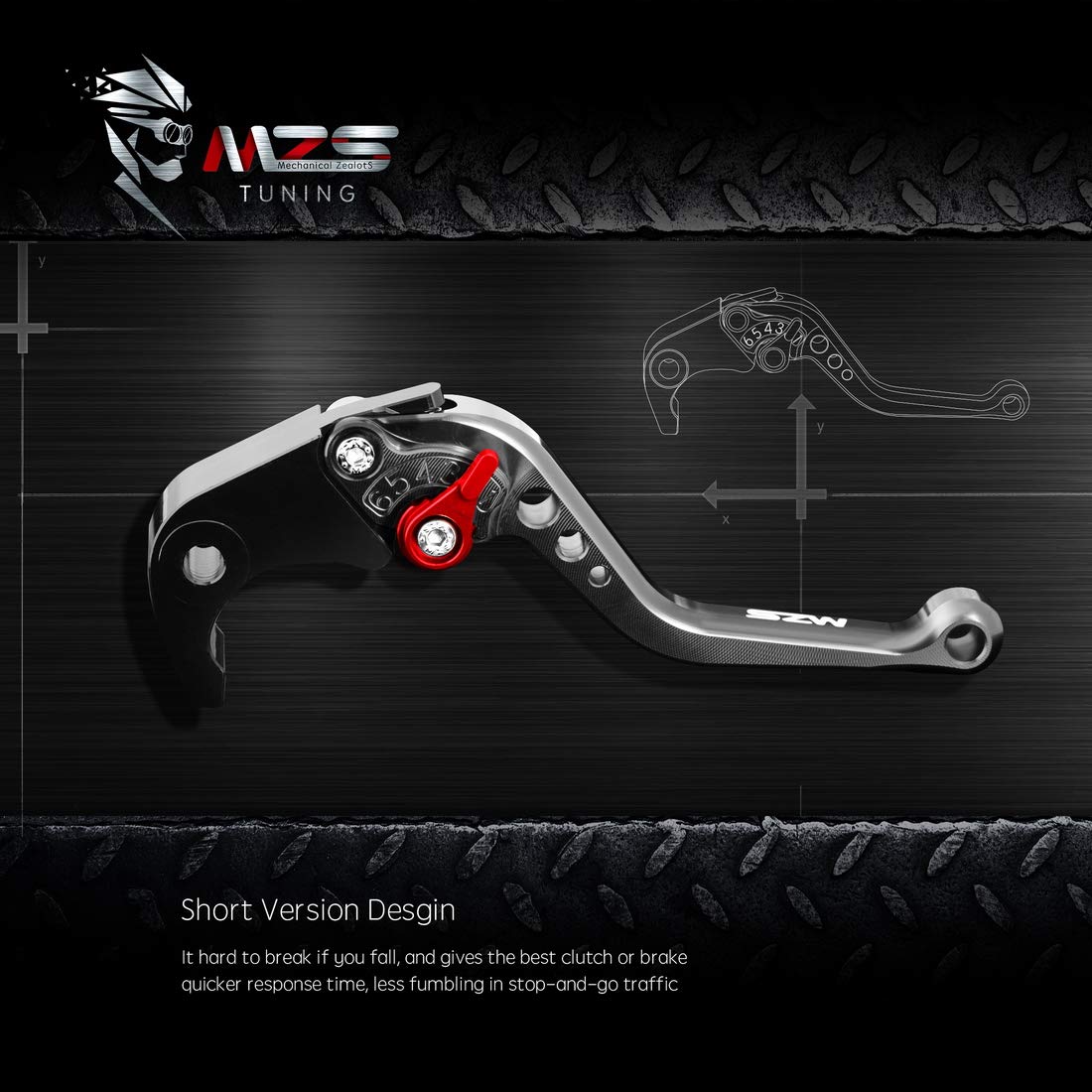 Black CNC Adjustable Short Motorcycle Clutch Brake Levers - Compatible with Kawasaki EX500/ABS 2024-2025, Z500/SE 2024-2025, ELIMINATOR 450/SE 2024-2025 - Perfect for Sport Bikes & Cruisers - Enhanced Control & Comfort for Street Riding