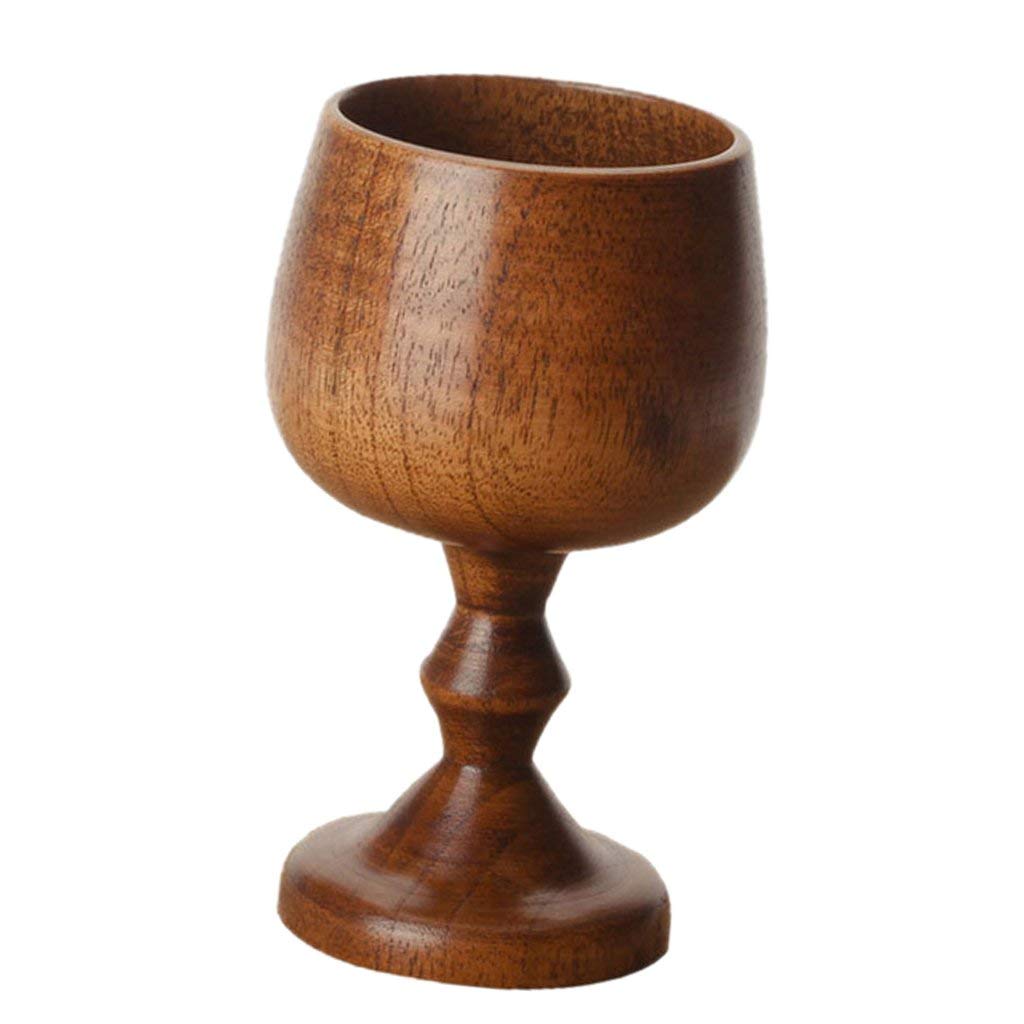 Handcrafted Wooden Cup - Natural Brown Drinking Cup for Coffee, Tea & Milk - Eco-Friendly Wooden Mug (7.5x13cm) - Perfect for Camping, Picnics & Rustic Home Decor
