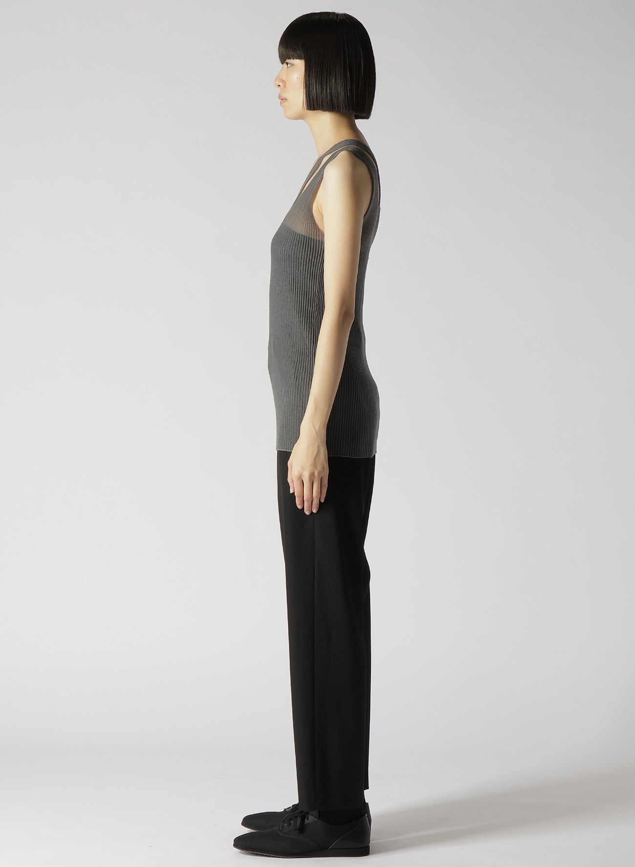 12G 3x3 Rib Knit Sleeveless Top for Women - Soft Stretch Casual Tank Top - Perfect for Summer, Layering & Everyday Wear