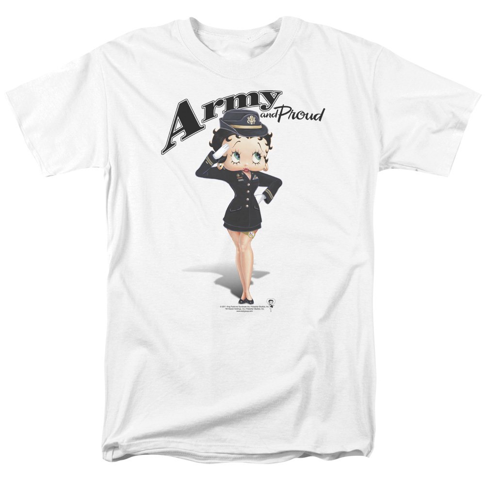 Betty Boop Army Boop Unisex T-Shirt for Men & Women - Casual Graphic Tee for Everyday Wear, Cosplay & Pop Culture Fans