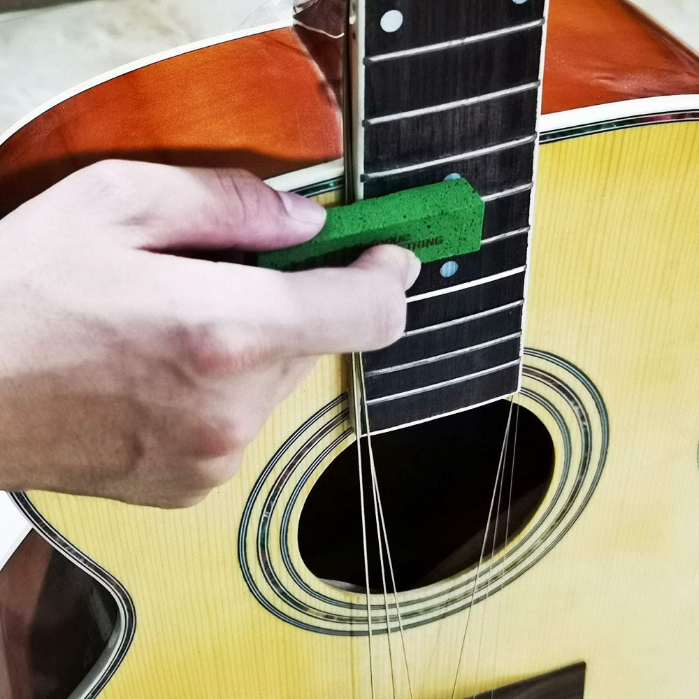 Baroque Guitar Fret Grit Erasers Set of 5 (180/400/1000/1500/2000 Grit) - Fast Polishing Abrasive Rubber Blocks for Guitar Fret & String Cleaning - Professional Guitar Maintenance Tools for Smooth Playability & Perfect Tone - Ideal for Home Practice, Studio Recording & Live Performances