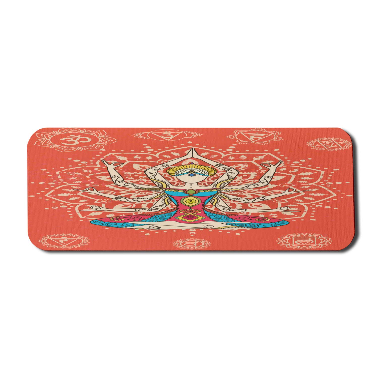 Ambesonne Yoga Mouse Pad - Non-Slip Rubber Gaming Mousepad (31