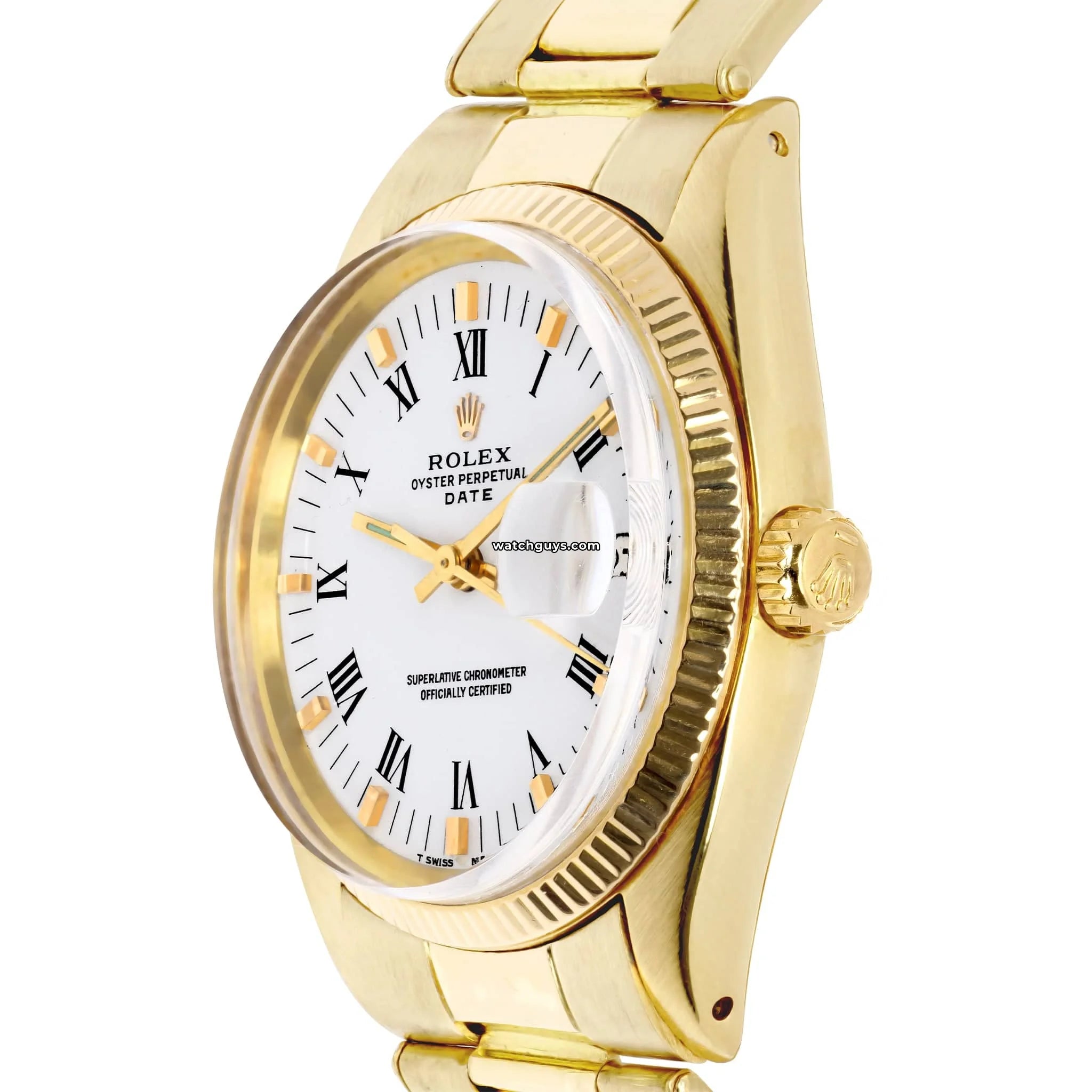 Authentic Rolex Datejust 1503 18K Yellow Gold Men's Watch - Luxury Timepiece for Business, Gifting & Special Occasions