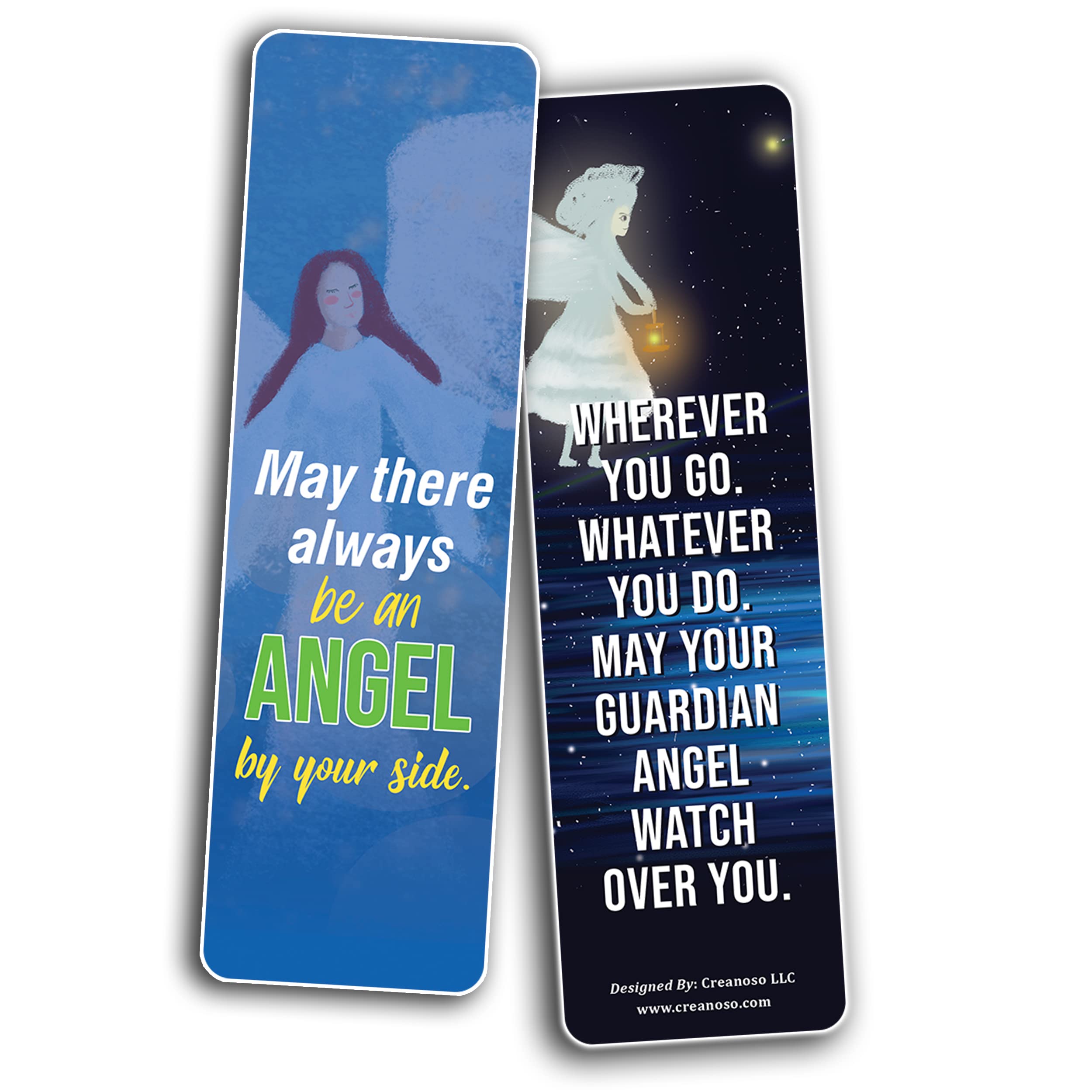 Inspirational Angel Quotes Bookmarks (12-Pack) – Motivational Bookmark Cards for Adults & Teens – Perfect Gift for Readers & Book Lovers – Great for Bible Study, Journaling & Daily Encouragement