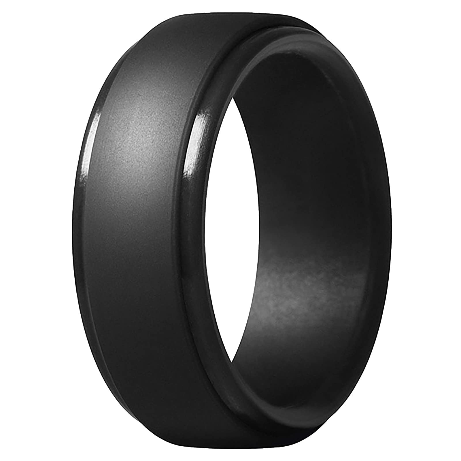 Men's & Women's Rubber Wedding Rings - Stretchable Engagement & Couple Bands for Active Lifestyles (Perfect for Gym, Swimming & Outdoor Activities)