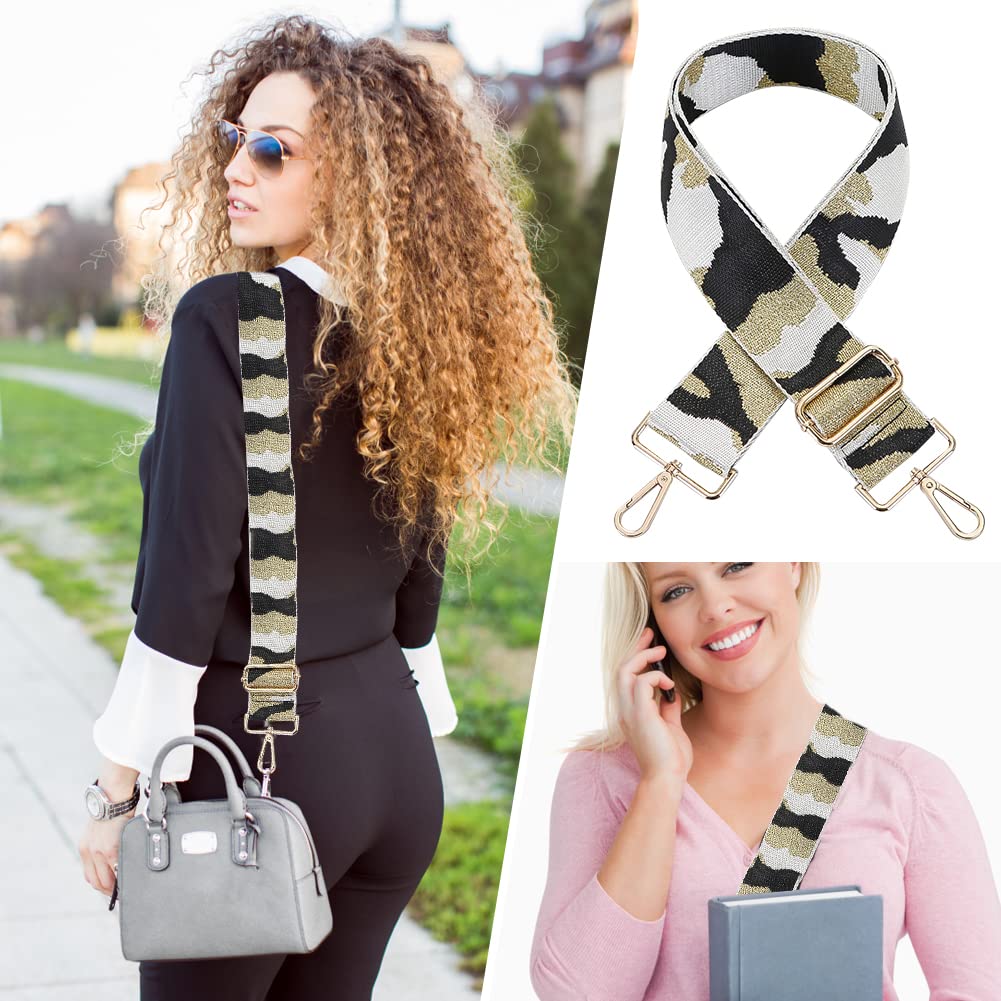 Adjustable Laptop Shoulder Strap Replacement - Durable Briefcase & Messenger Bag Strap with Metal Hooks for Notebook Computers | Perfect for Business, Travel & Daily Commute