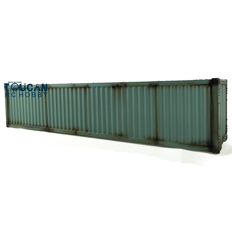 1/14 Scale 40ft Metal Chassis Painted Container for TAMIYA RC Truck Trailer - DIY Model Cars with 3 Axles (874x182x193mm) - Perfect for RC Hobbyists, Collectors & Truck Simulation Enthusiasts