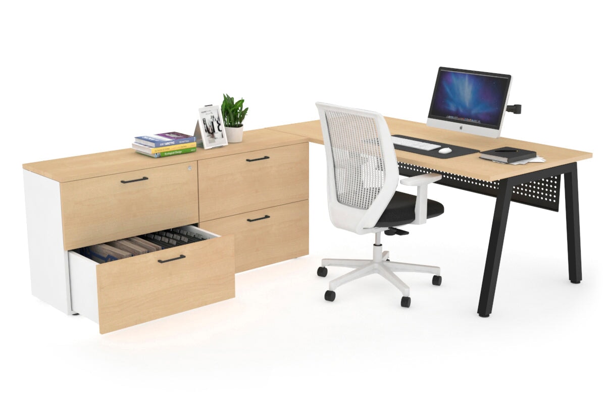 Quadro A Executive Black Frame Office Chair [1600L x 700W] - Premium Ergonomic Seating for Conference Rooms & Executive Offices