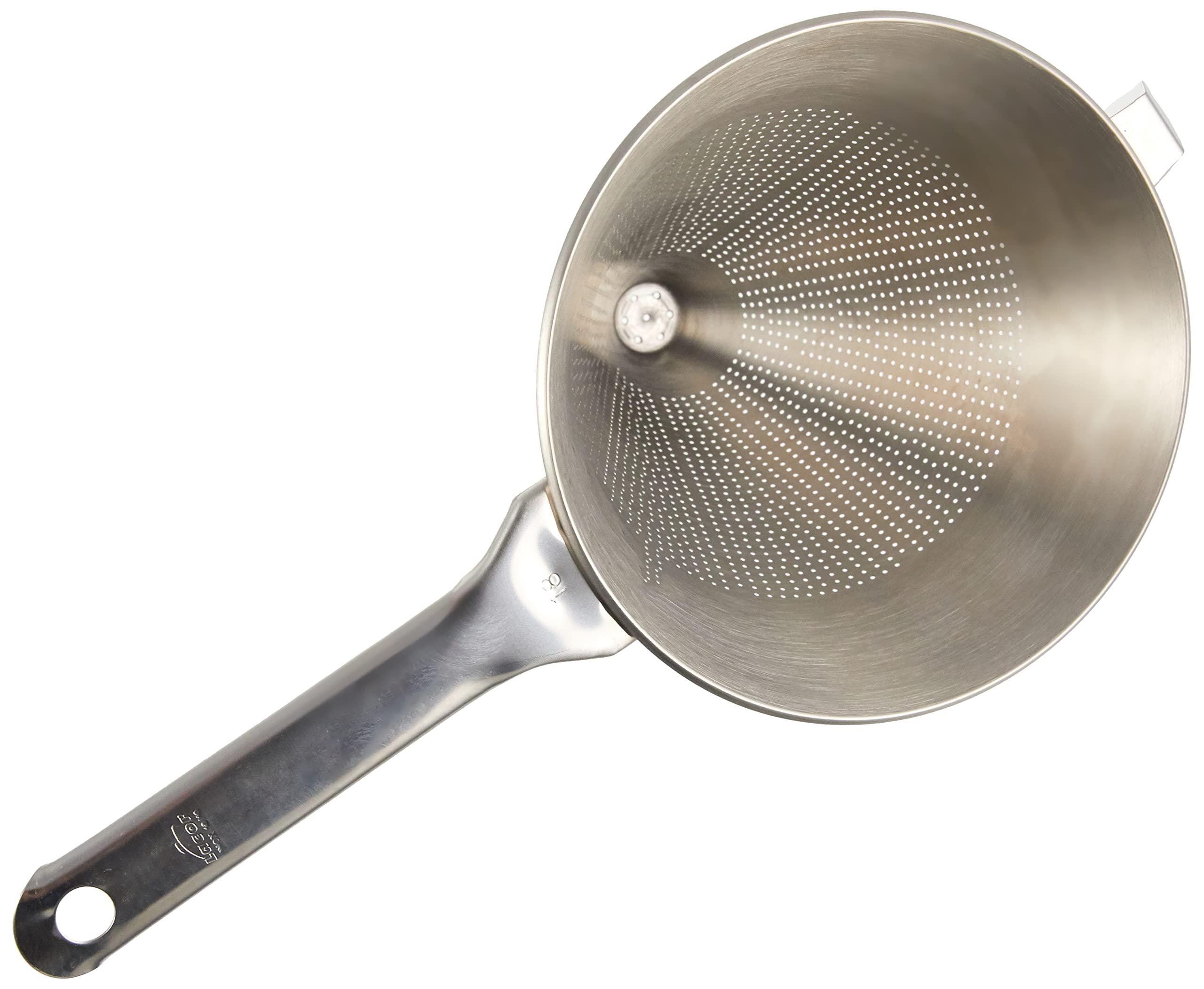 18cm Stainless Steel Chinese Strainer - Fine Mesh Kitchen Colander for Noodles, Vegetables & Fruits - Perfect for Draining, Washing & Serving