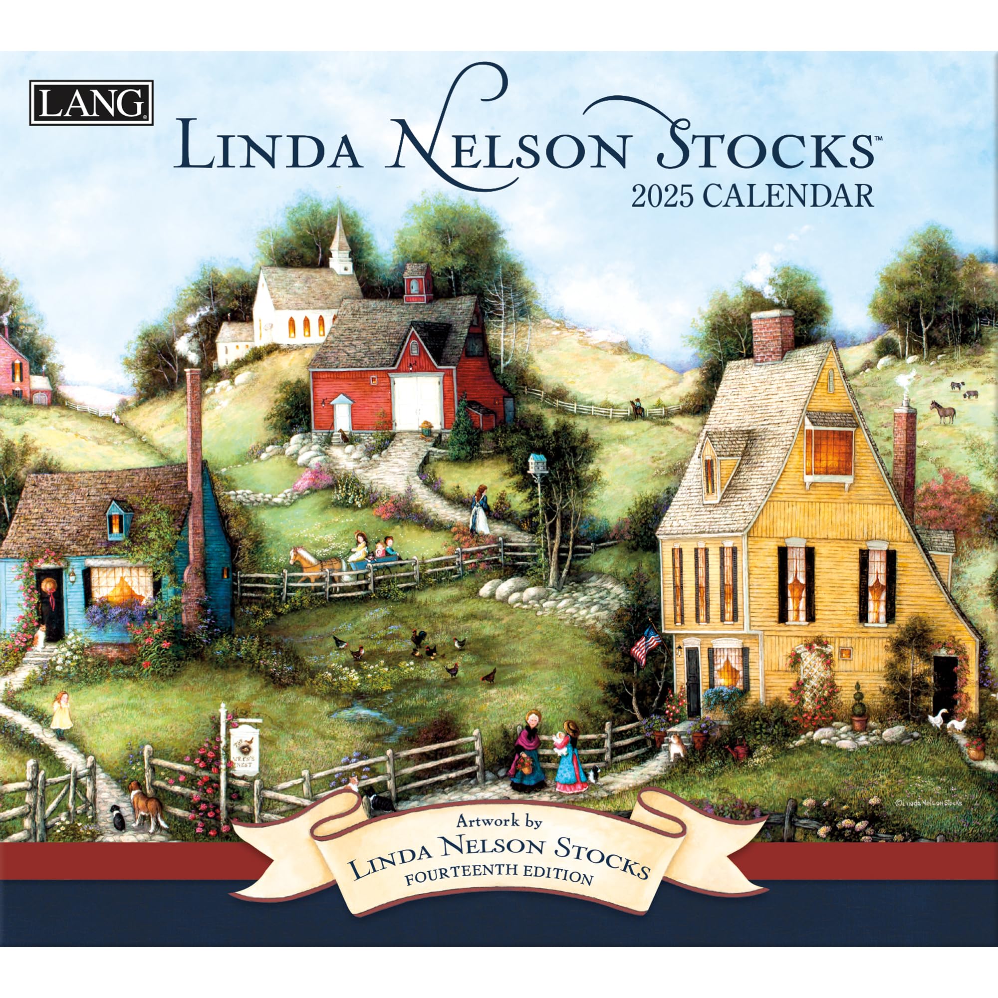 Lang & Linda Nelson 2025 Wall Calendar - Premium Stock Market & Finance Planner - Perfect for Investors, Traders & Financial Enthusiasts - Home & Office Decor