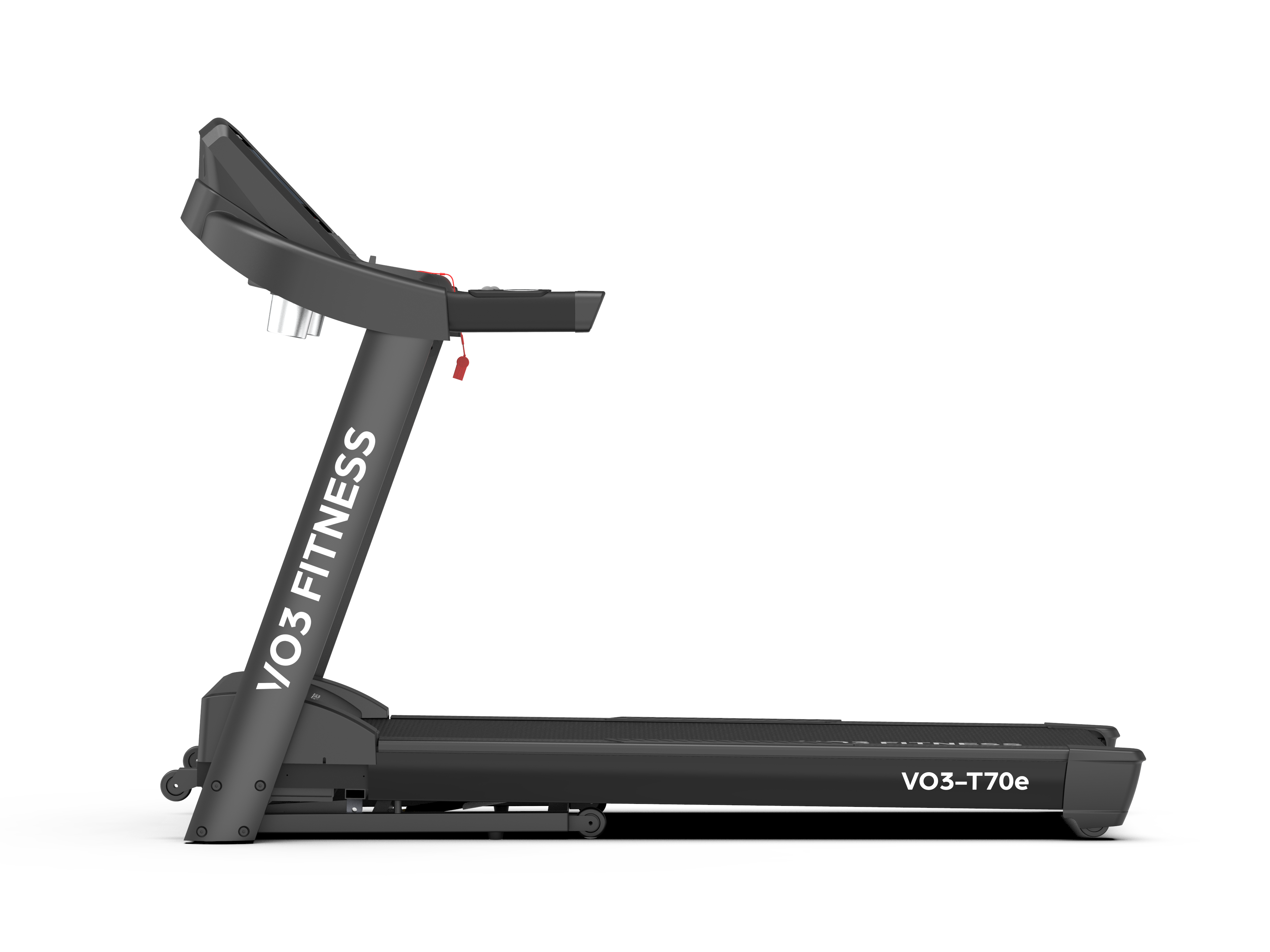 VO3 Fitness T70e Folding Treadmill with Free Spin Bike - Compact Home Gym Equipment for Cardio Workouts & Small Space Fitness