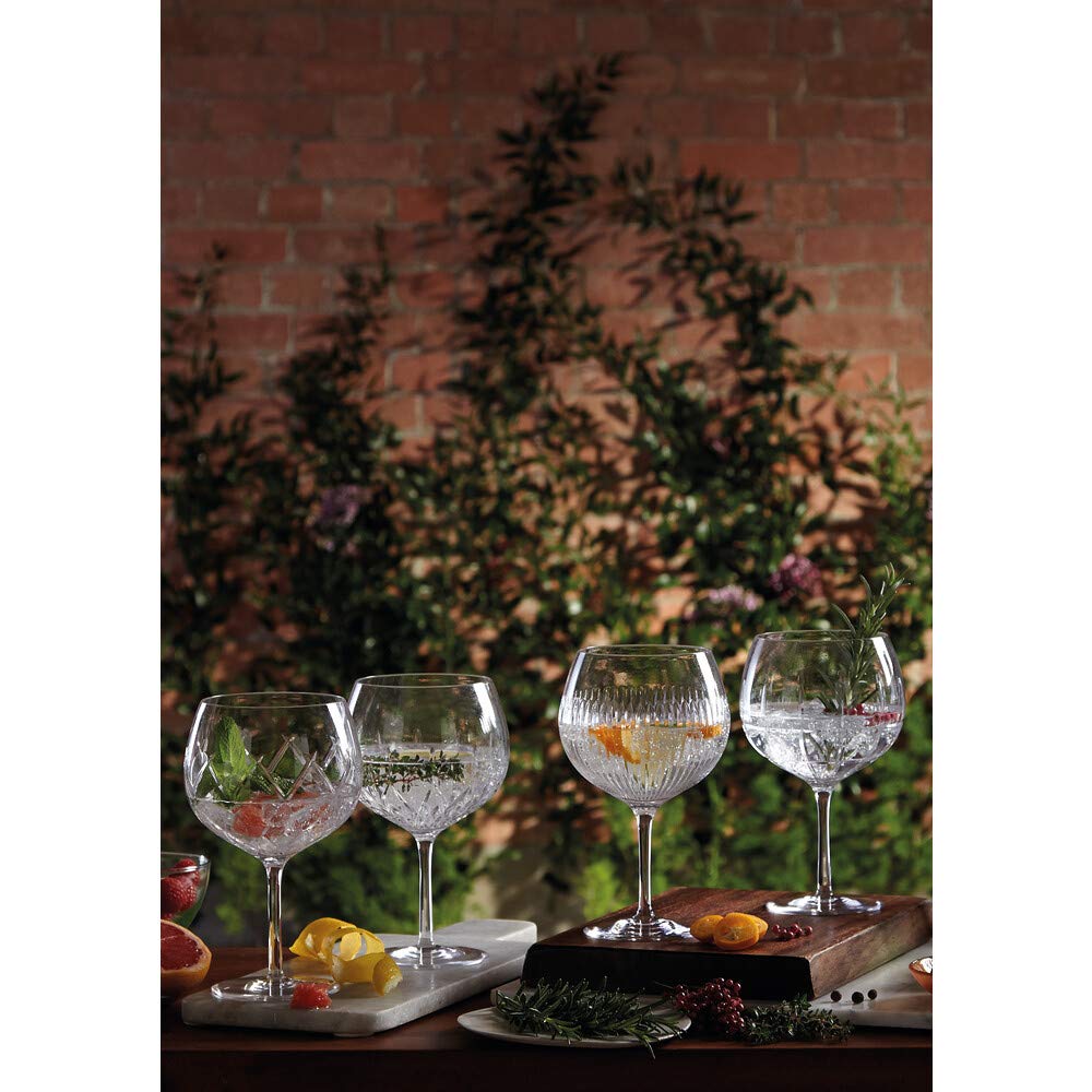 Waterford Gin Journeys Olann Balloon Wine Glasses Set of 2 - Elegant Crystal Stemware for Gin Tasting, Cocktail Parties & Home Entertaining
