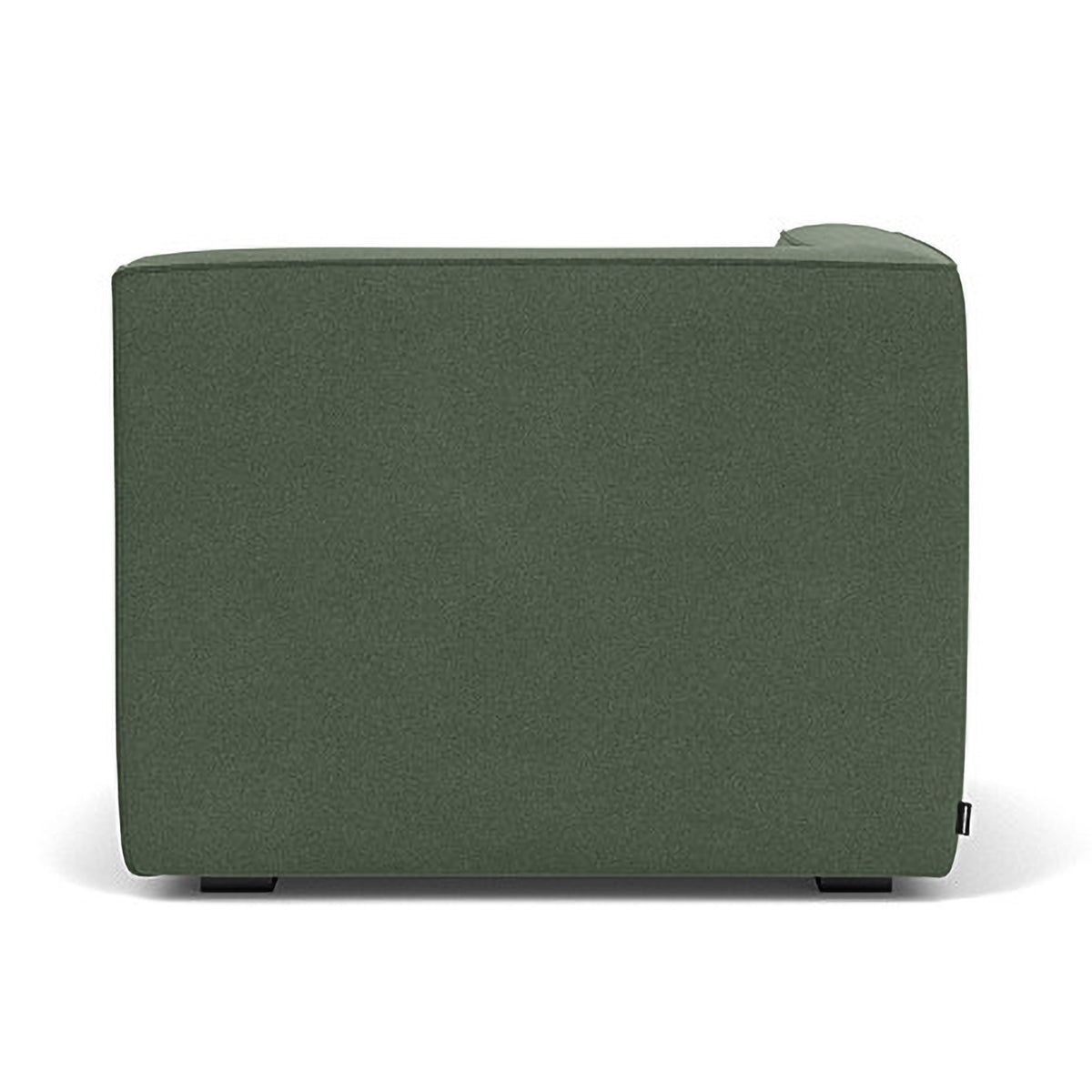 Modern Dane Fabric 1-Seater Left Corner Modular Sofa - Compact Sectional Couch for Small Living Rooms & Apartments