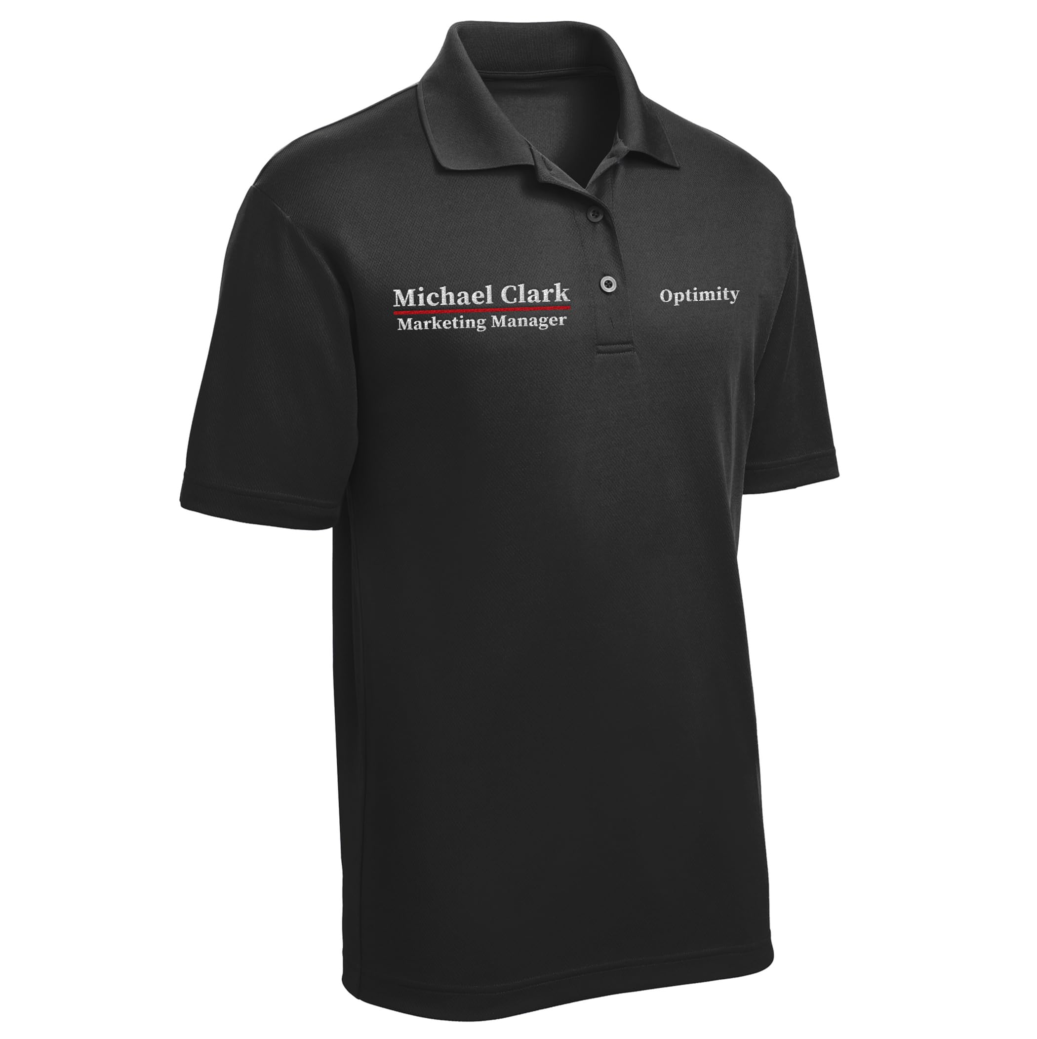 Custom Embroidered Polo Shirts for Men - Personalized Short Sleeve Golf Shirts with Name/Text (Perfect for Golf, Business Casual & Team Uniforms)