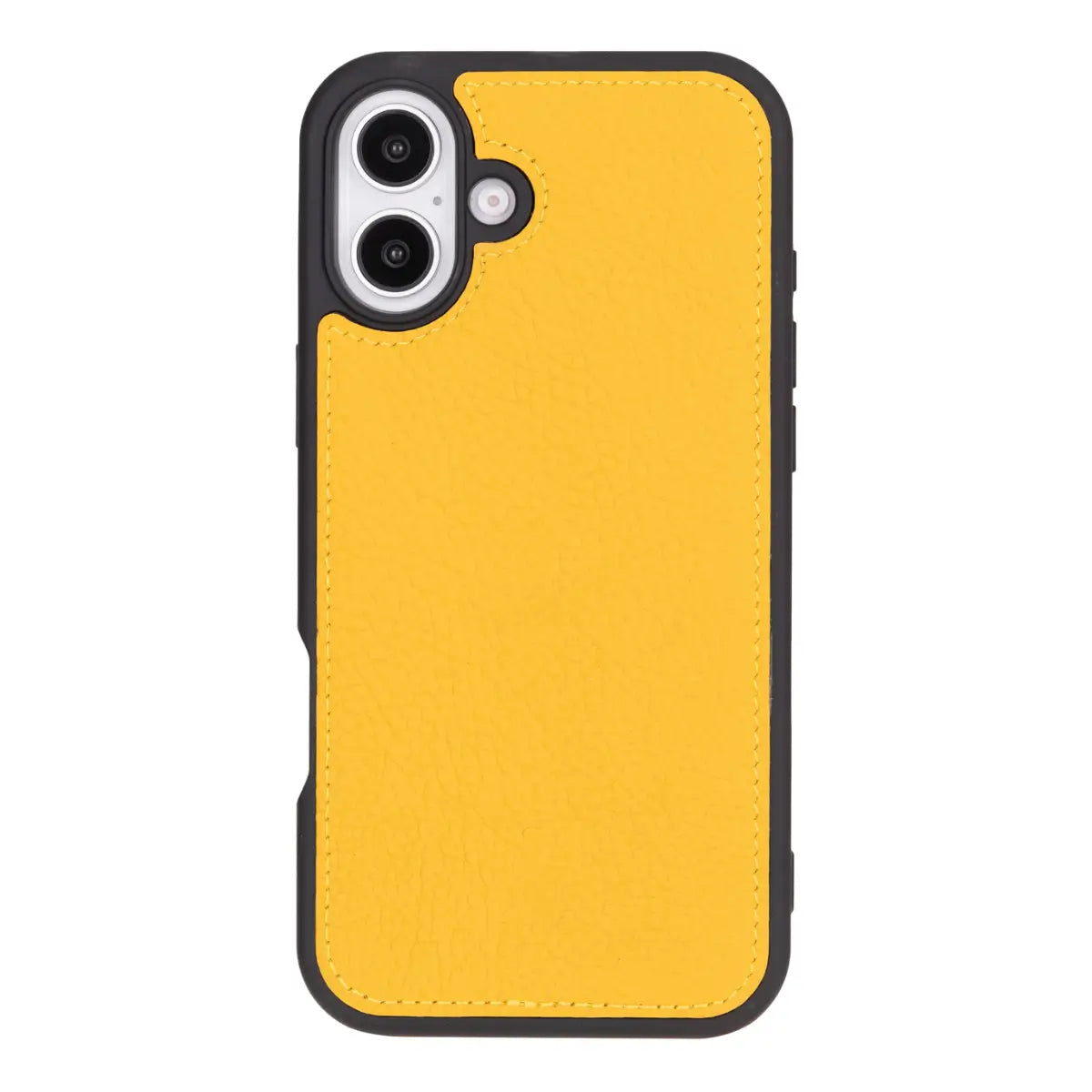 Premium Yellow Leather Wallet Case for iPhone 16 Plus - Slim Protective Phone Cover with Card Slots | Perfect for Everyday Use, Travel & Business Meetings