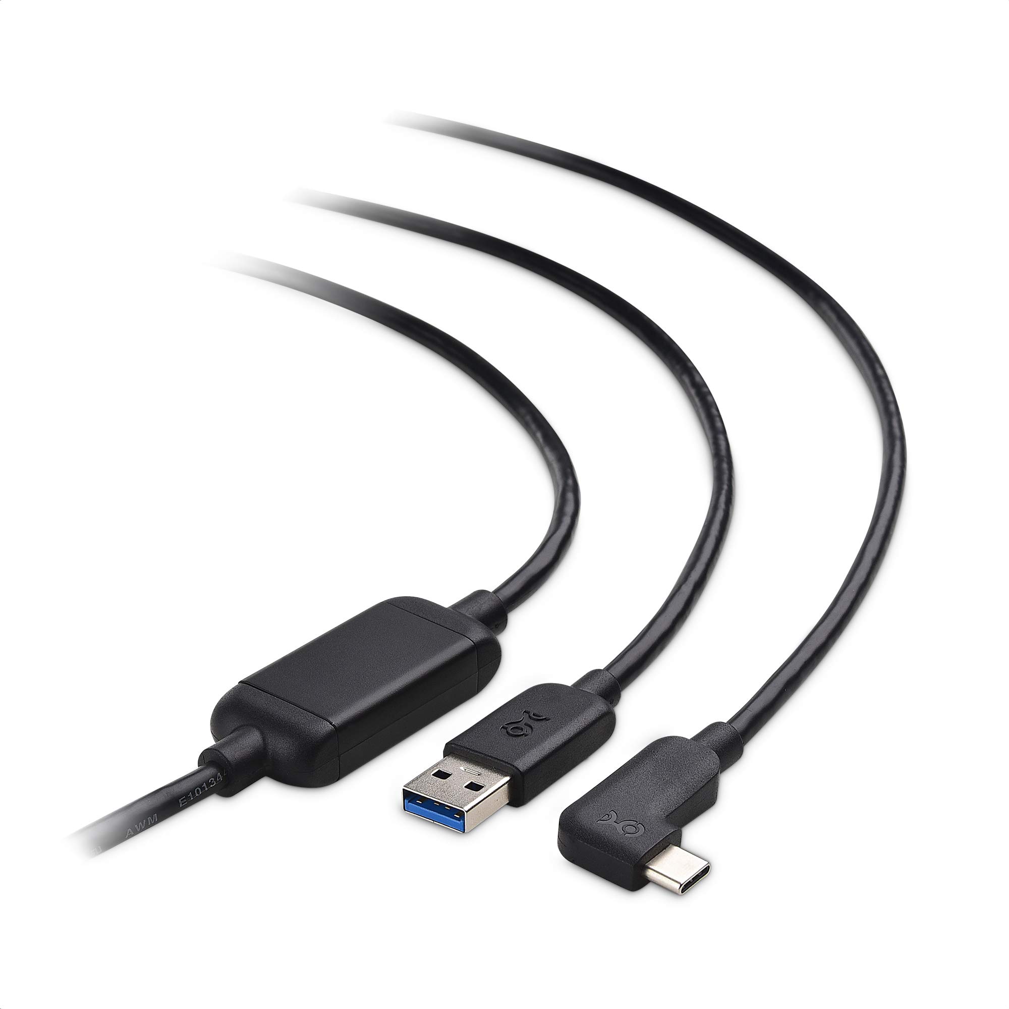 Cable Matters Active USB C to USB A Cable 16.4 ft (5M) for Oculus Quest 2 Headset - High-Speed Data Transfer & Charging - Compatible with Oculus Link Feature - Perfect for VR Gaming, PC Connection & Device Charging - Black