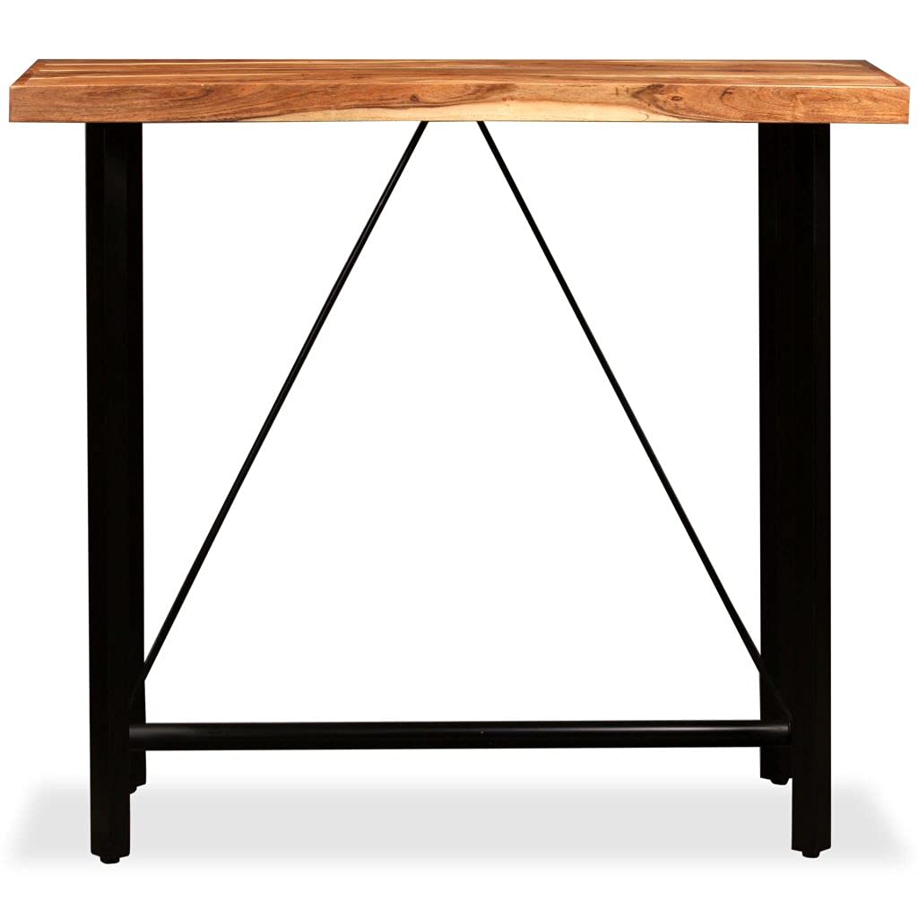 Solid Acacia Wood Bar Table - 47.2