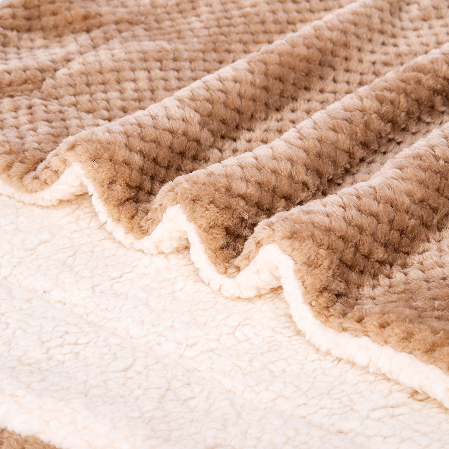 Premium Mocha Fuzzy Pet Blanket - Ultra Soft & Warm Plush Fleece for Dogs, Cats - Perfect for Beds, Couches, Travel, Camping & Outdoor Adventures (32