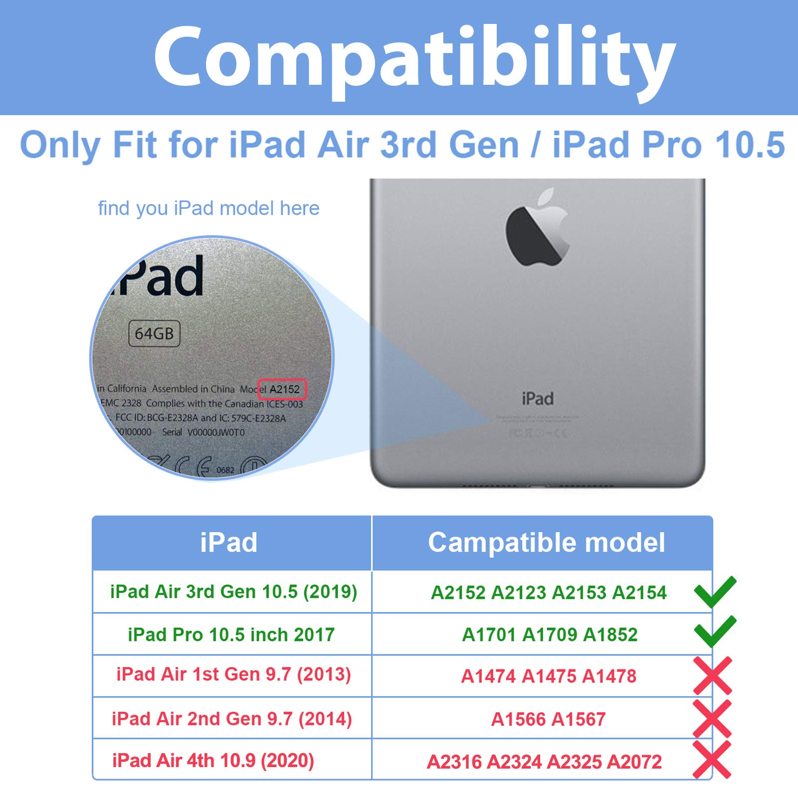 Premium ProCase Screen Protector & Ultra Slim Cover for iPad Air 3rd Gen 10.5