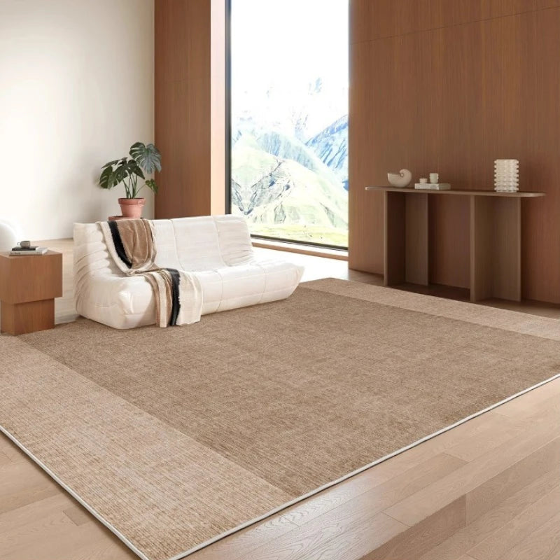 Luxury Cora Velvet WaterShield Textured Area Rug for Living Room - Soft, Stain-Resistant & Durable - Perfect for Home Decor, Family Gatherings & Cozy Spaces