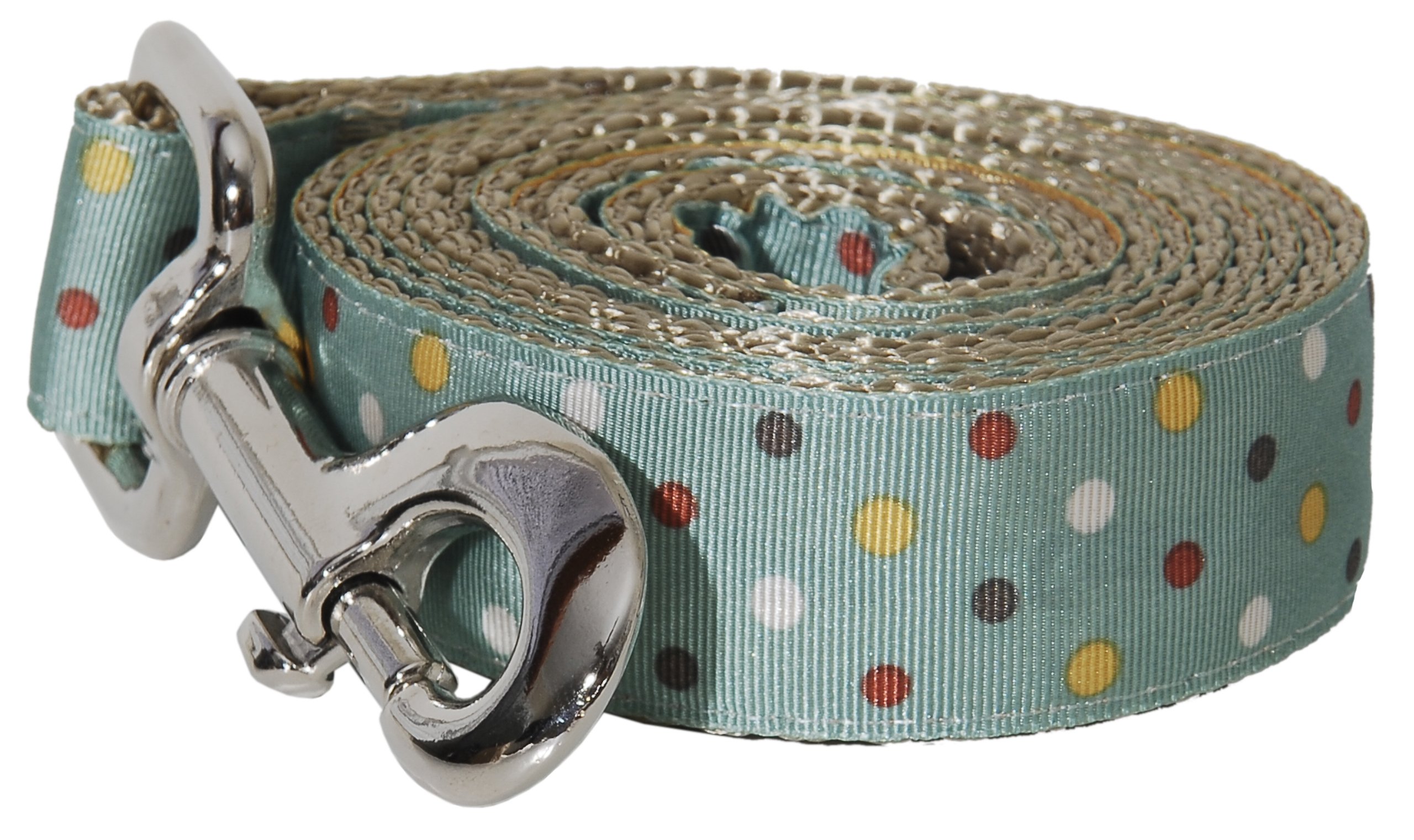 City Slicker Dots Reflective Dog Leash - Small Size, Multicolor Pet Walking Lead for Small Dogs - Perfect for Night Walks & Urban Adventures