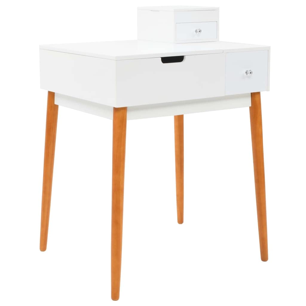 vidaXL Makeup Vanity with Mirror 60x50x86 cm MDF Dressing Table for Bedroom, Beauty & Cosmetics Organizer - Perfect for Makeup Application, Jewelry Storage & Home Decor