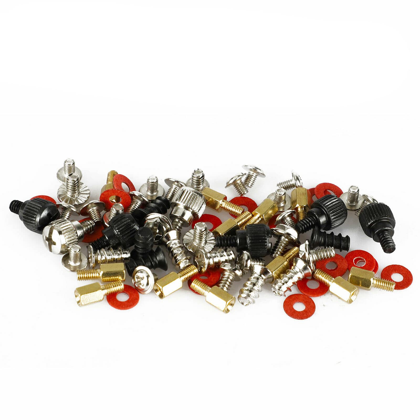 MOOKEENONE 300 Pcs Computer Metal Screws and Standoffs Kit - M3/M4/M5 Screws for Hard Drive, PC Case, Power Supply, Motherboard Installation - Perfect for DIY Computer Builds and Repairs