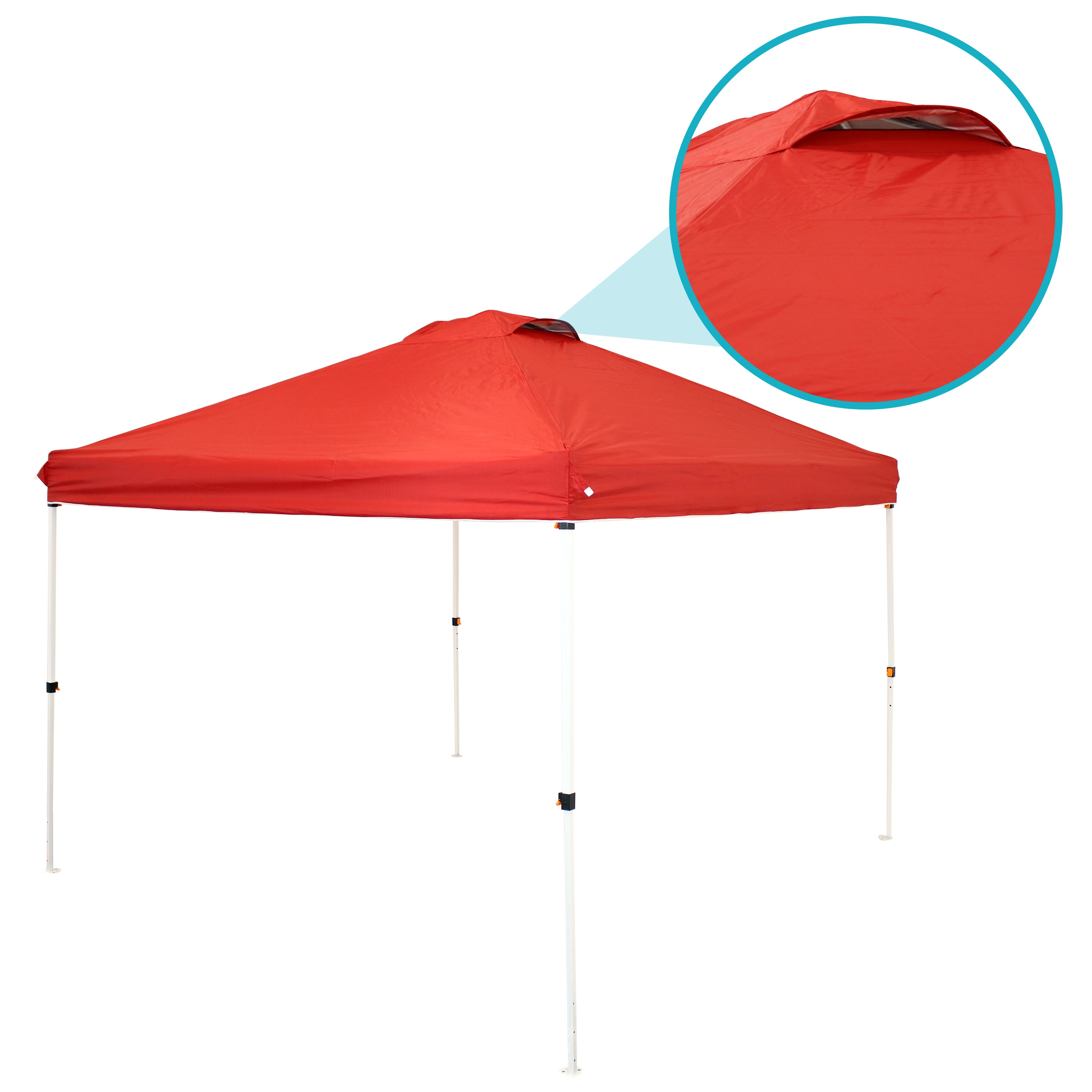 Premium Pop Up Canopy Tent with Rolling Carry Bag - 10'x10' Instant Shelter for Outdoor Events, Camping, Beach & Backyard Parties - Waterproof & UV Protection