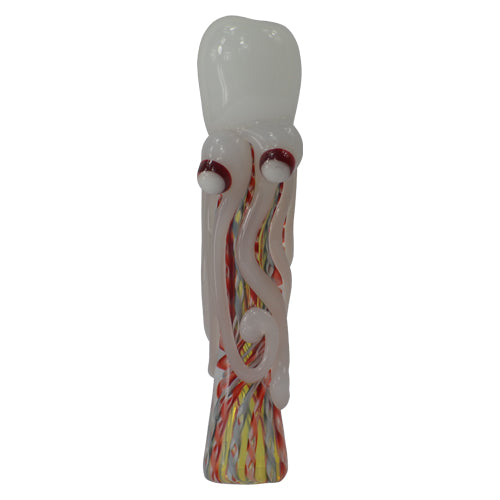 Premium Octopus Chillum Pipe - Handmade Glass Smoking Pipe for Herbs & Tobacco - Perfect for Travel, Camping & Outdoor Use