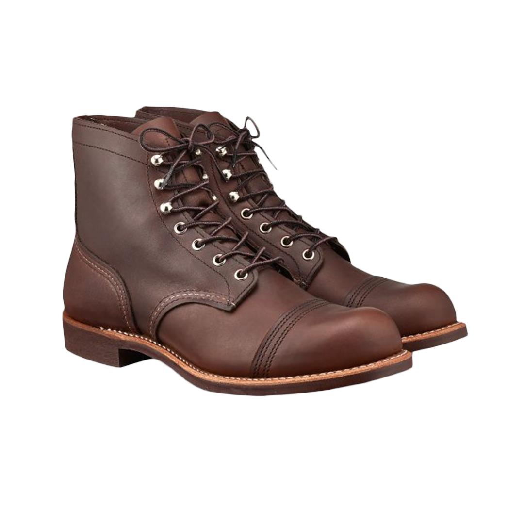 Red Wing Iron Ranger 8111 Men's Boots - Amber Harness Leather, Comfortable & Durable for Work, Hiking & Outdoor Adventures