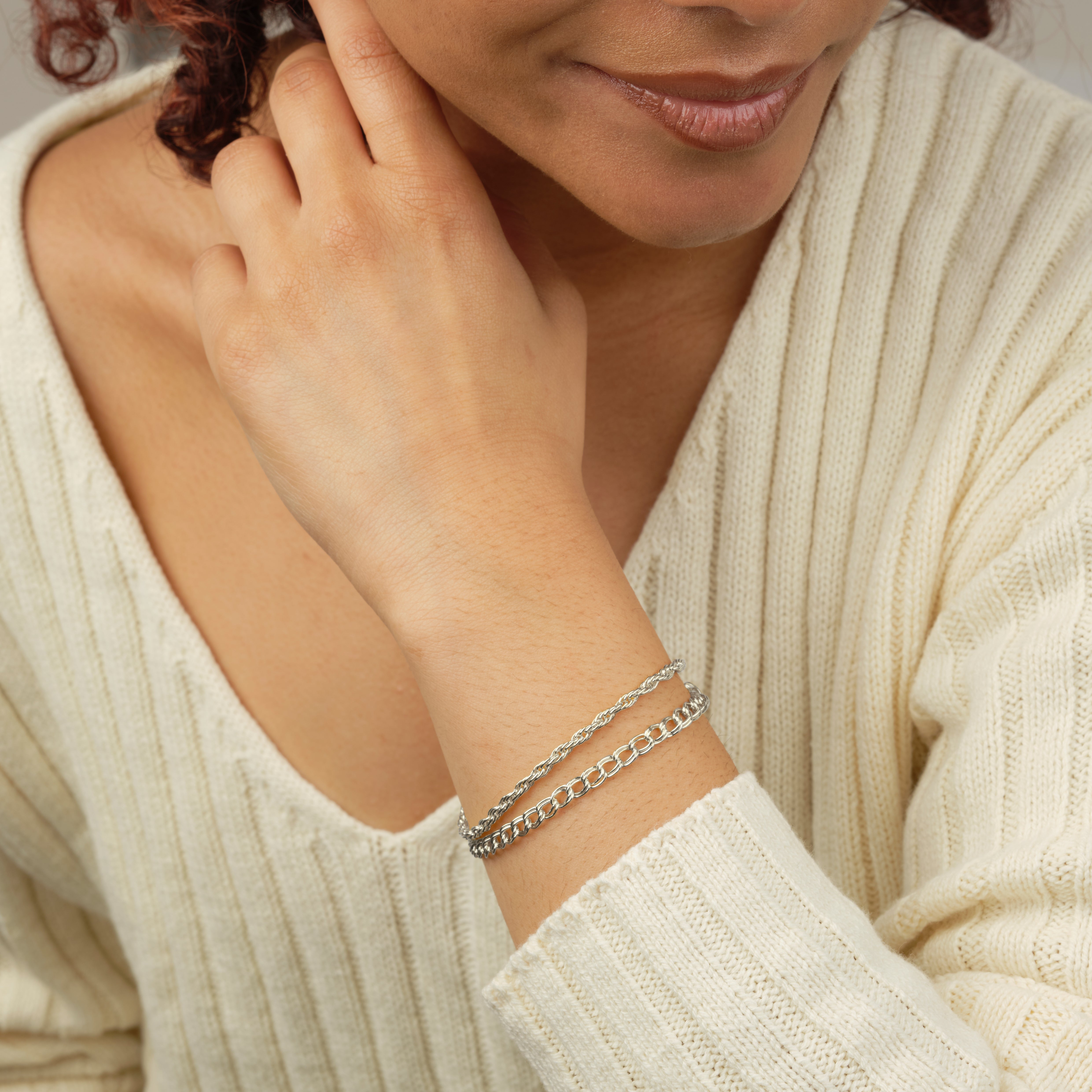 Hallie Layered Chain Bracelet for Women - Trendy Stackable Jewelry for Everyday Wear, Parties & Gifts | Gold & Silver Fashion Accessories
