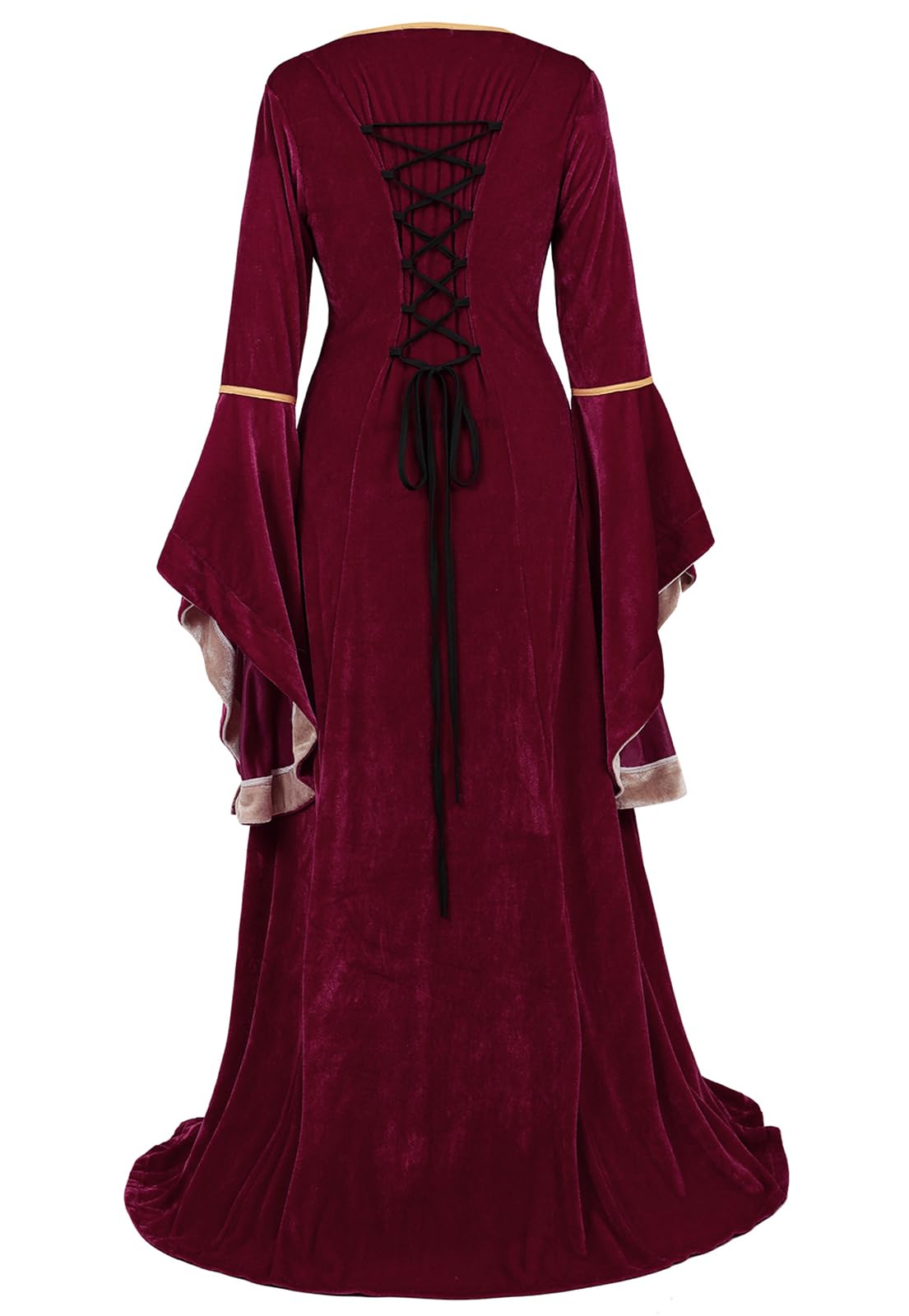 Renaissance Costume for Women - Medieval Velvet Queen Dress | Historical Reenactment, Cosplay & Halloween Costume