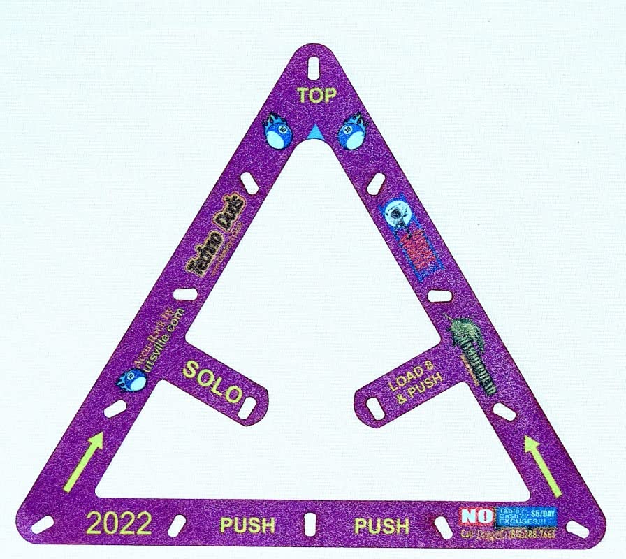 Accu-Rack Outsville Billiards Rack Template Set (Solo, Diamond 9 & Pro 10) - Purple Haze - Perfect for Pool Table Setup, Tournament Play & Home Game Room Accessories