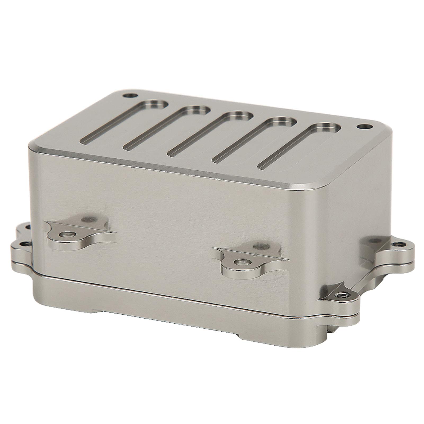 Tbest Waterproof RC Receiver Box - Metal ESC Enclosure for SCX10 1/10 Scale RC Crawler Cars - Upgrade Part for Off-Road RC Models - Perfect for Trail Running & Rock Crawling Adventures