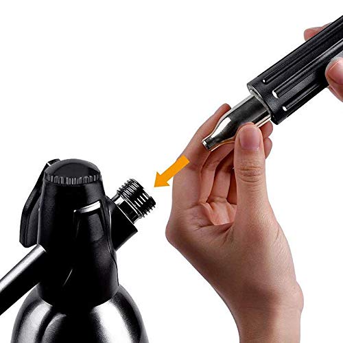 Premium Soda Siphon CO2 Dispenser - DIY Sparkling Water Maker Machine for Homemade Carbonated Drinks, Juice & Cocktails | Perfect for Parties, Home Bars & Healthy Hydration