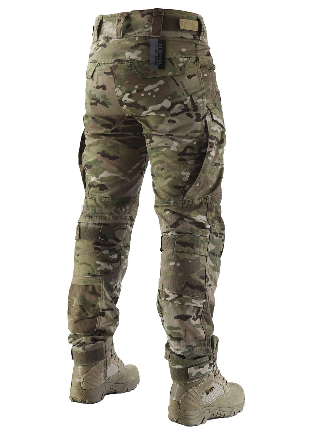ZAPT Men's Tactical Combat Pants - Airsoft, Paintball & Hunting Camouflage Military Trousers with Knee Pads | Durable Outdoor Pants for Tactical Training, Airsoft Games & Outdoor Adventures