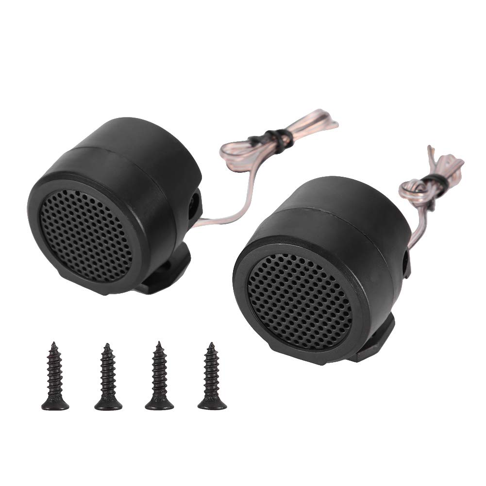 Qiilu 320W Car Tweeter Speakers, Duokon 12V 500W Mini Car Audio Tweeter 165mm 91dB Loudspeaker, Plastic Black for Enhanced Car Audio Experience