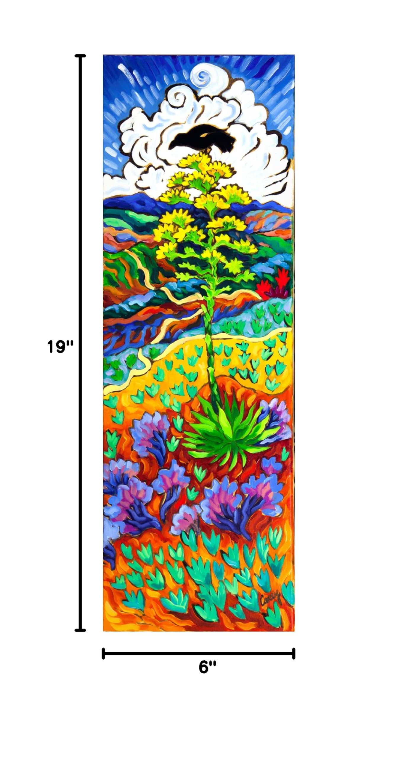 Trademark Fine Art 'The Watcher' Canvas Wall Art Painting by Cathy Carey - Perfect for Living Room, Bedroom & Office Decor