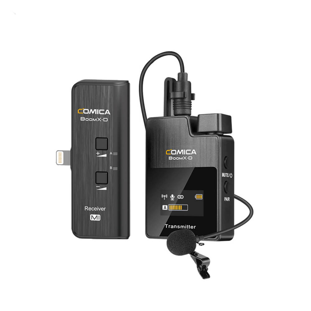 BoomX D MI1 Wireless Mic Transmitter with Lightning Receiver for iPhone - Clearance Sale - Perfect for Vlogging, Live Streaming & Podcasting