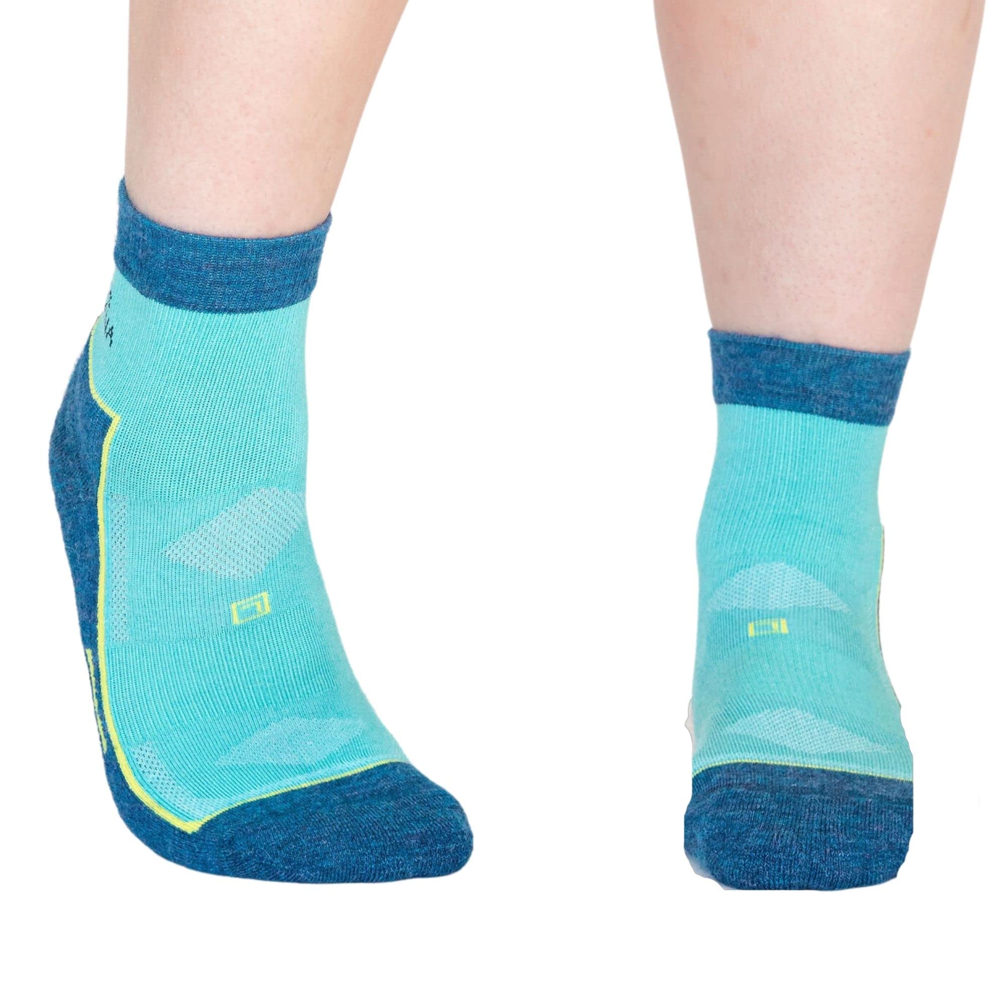 Premium Alpaca Wool Ankle Hiking Socks for Women - Moisture Wicking, Reinforced Toe & Heel with Arch Support - Perfect for Outdoor Adventures, Trekking & Camping