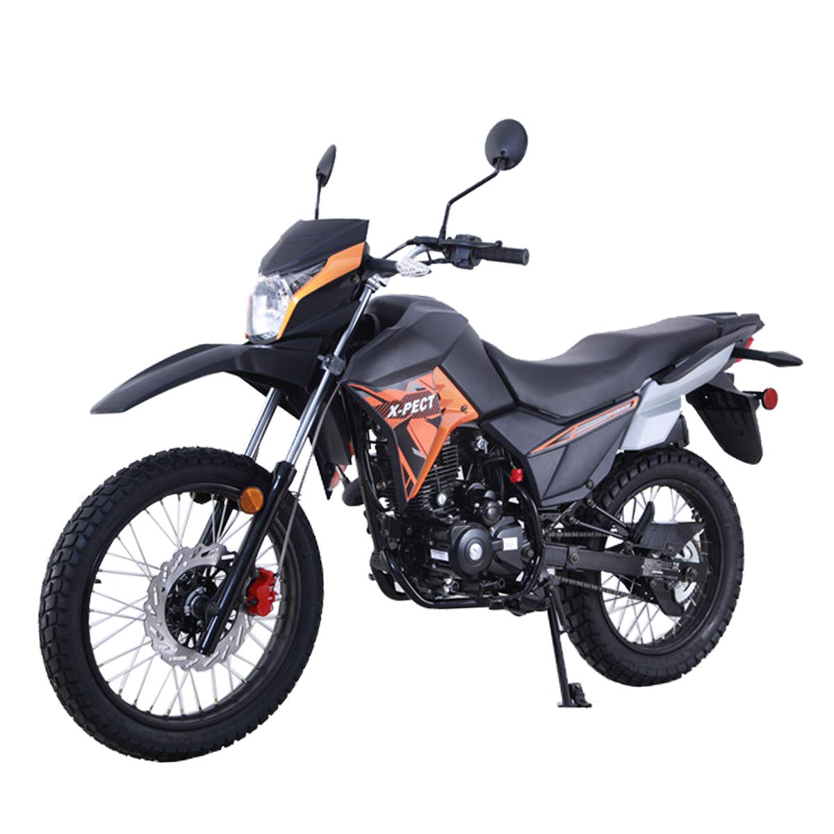 X-PRO Lifan X-Pect 250cc Adult Dirt Bike - 14HP Enduro Motorcycle with Fuel Injection for Off-Road & Street Riding | Orange Dirt Bike for Trail Adventures & Commuting