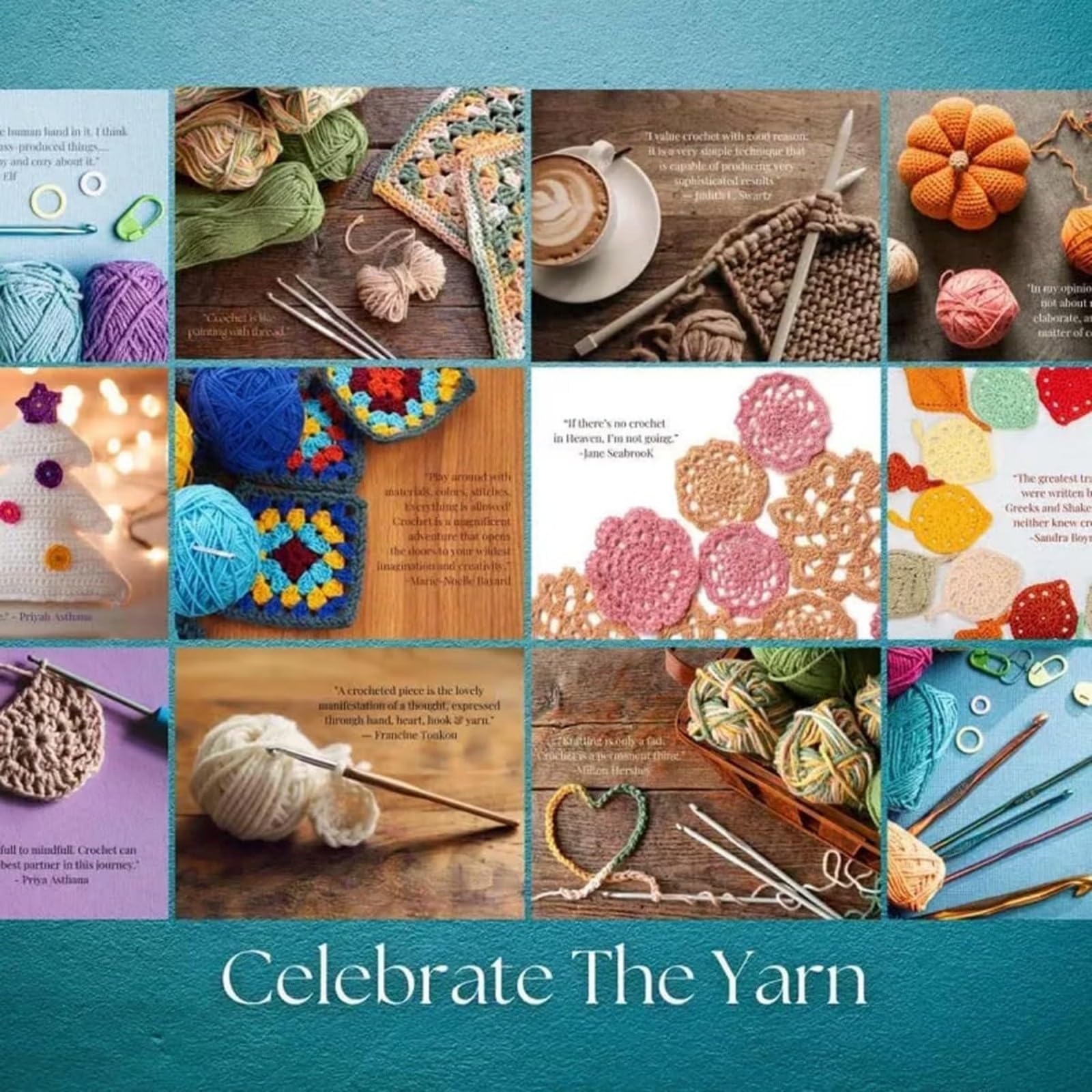2025 Knitting Calendar - 12 Inspirational Knitting Images & Quotes, 8.5x11 Inch Yarn Monthly Hanging Planner for Craft Enthusiasts, Perfect Wall Decor for Home, Office or Knitting Studio | Creative Gift for Women Who Love Knitting