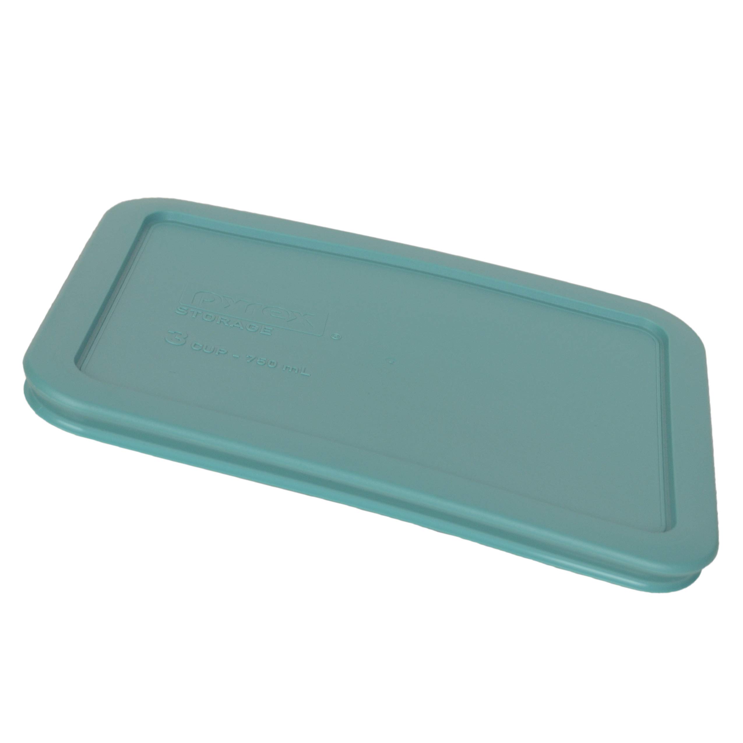 Pyrex 2-Piece Glass Food Storage Containers with Turquoise Lids - Airtight, BPA-Free, Made in USA - Perfect for Meal Prep, Leftovers & Kitchen Organization