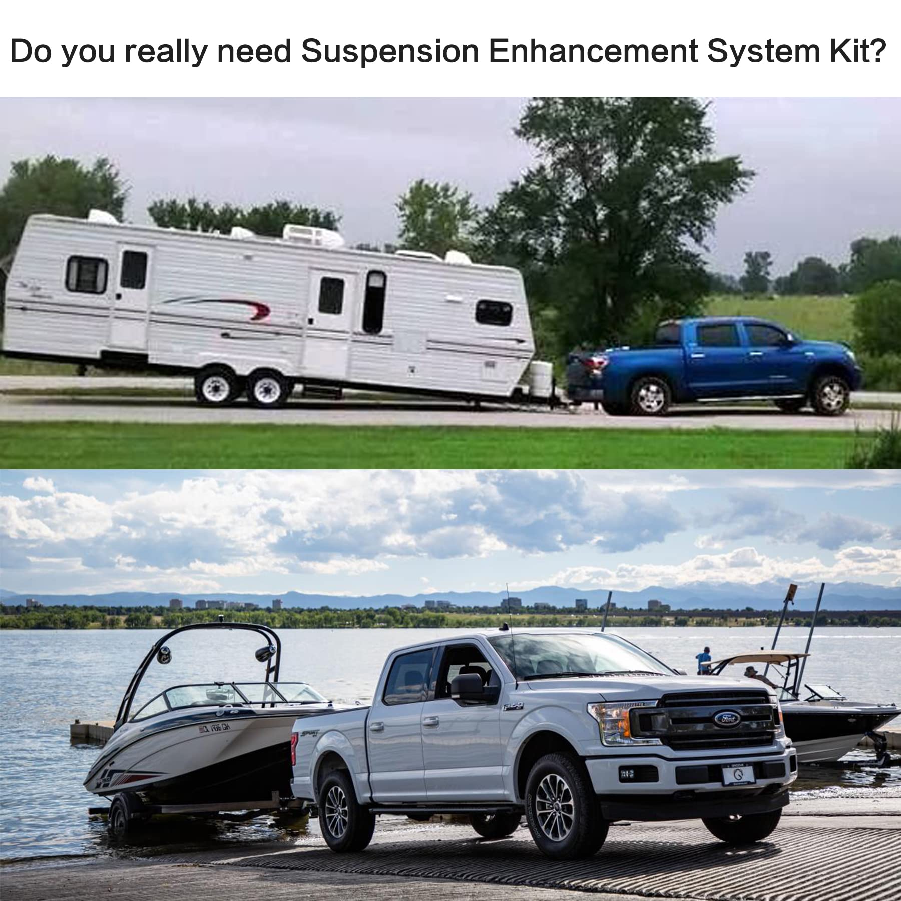 Heavy Duty Suspension Enhancement System Kit - 6,000 lbs Load Leveling Rear Axle SES Kit for 2015-2020 Ford F-150 4WD | Off-Road Towing & Hauling Upgrade