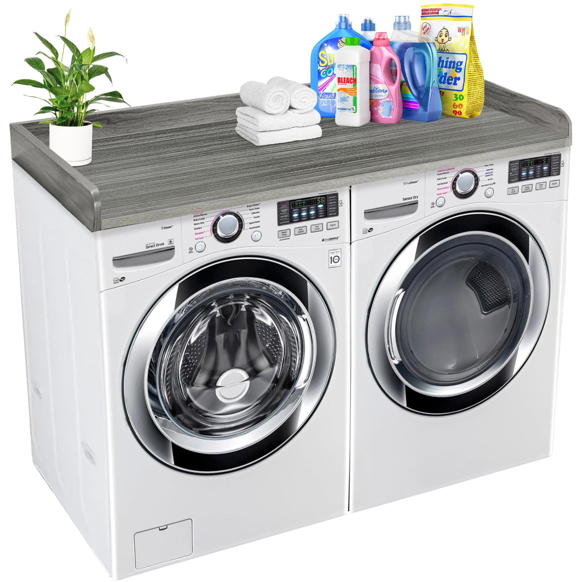 Royxen Solid Wood Washer Dryer Countertop with Polyester Coating - 27.5