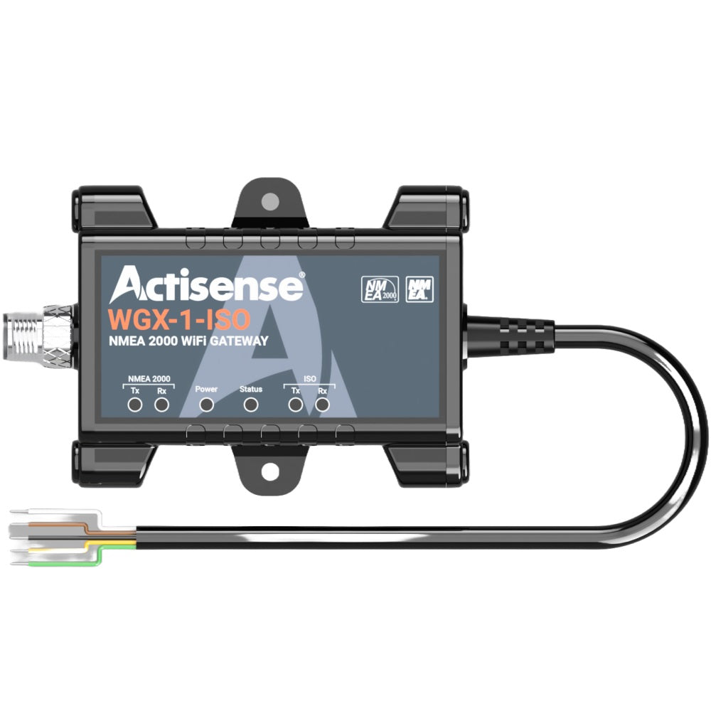 Actisense NMEA 0183 to NMEA 2000 WiFi Gateway with ISO Interface - Marine Boat Data Converter for Navigation & Engine Monitoring